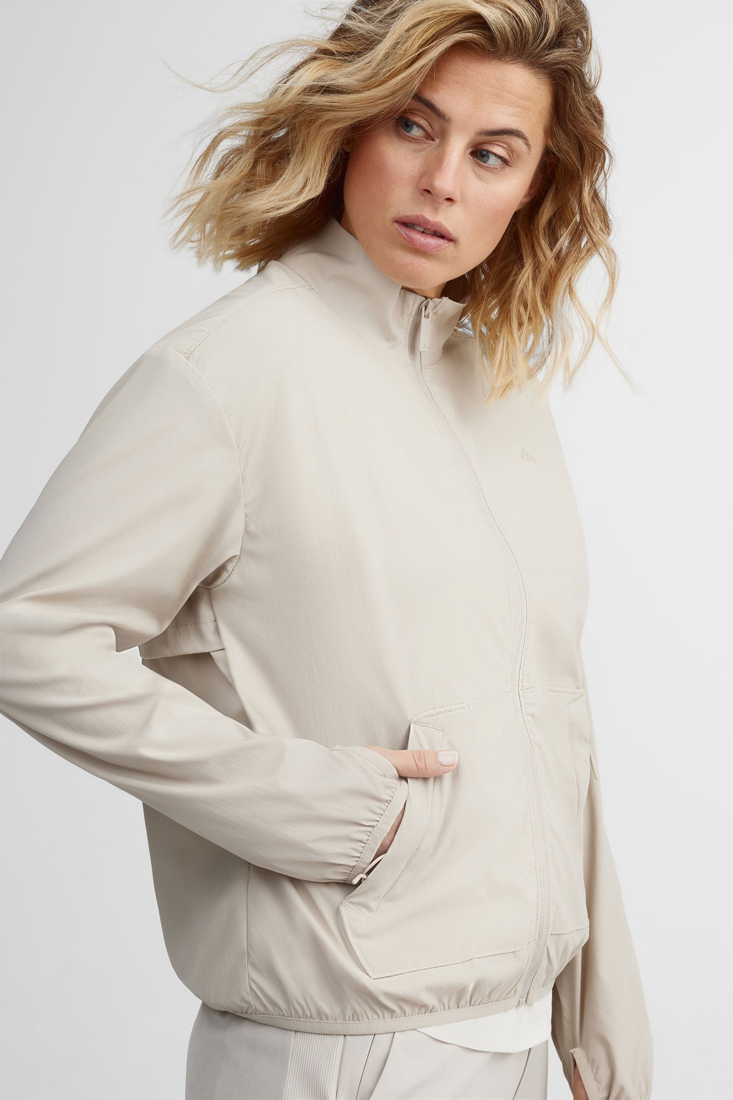 Veste col montant BM - Femme && GRIS