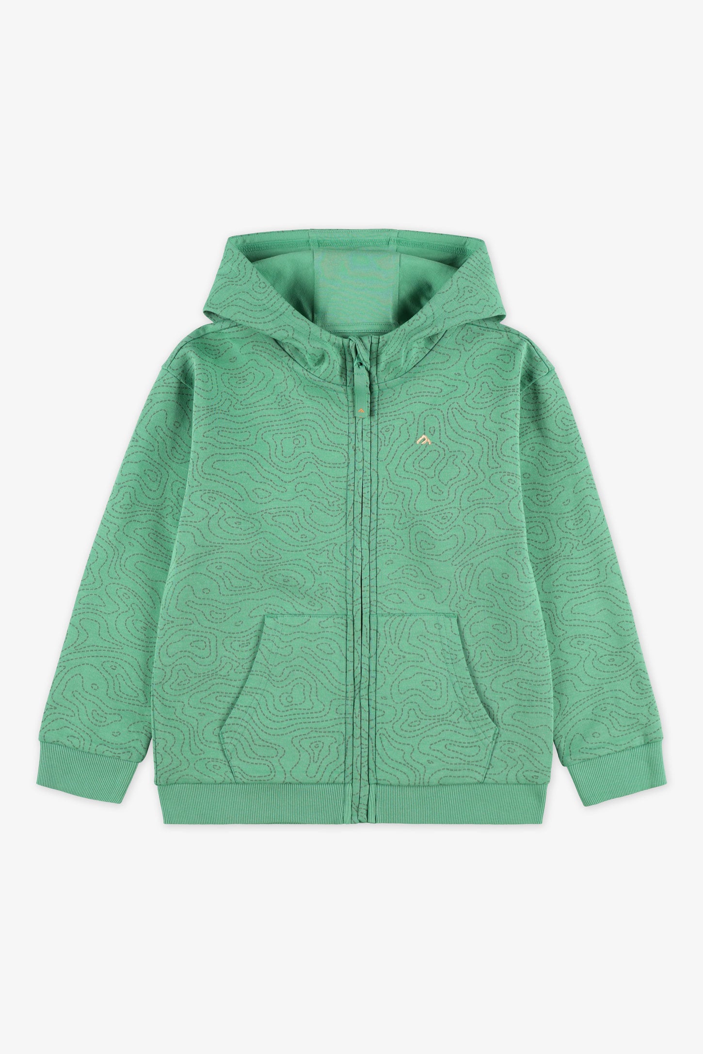 Veste à capuchon BM - Enfant garçon && VERT/MULTI