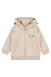 Veste à capuchon coton ouaté - Bébé garçon && BEIGE