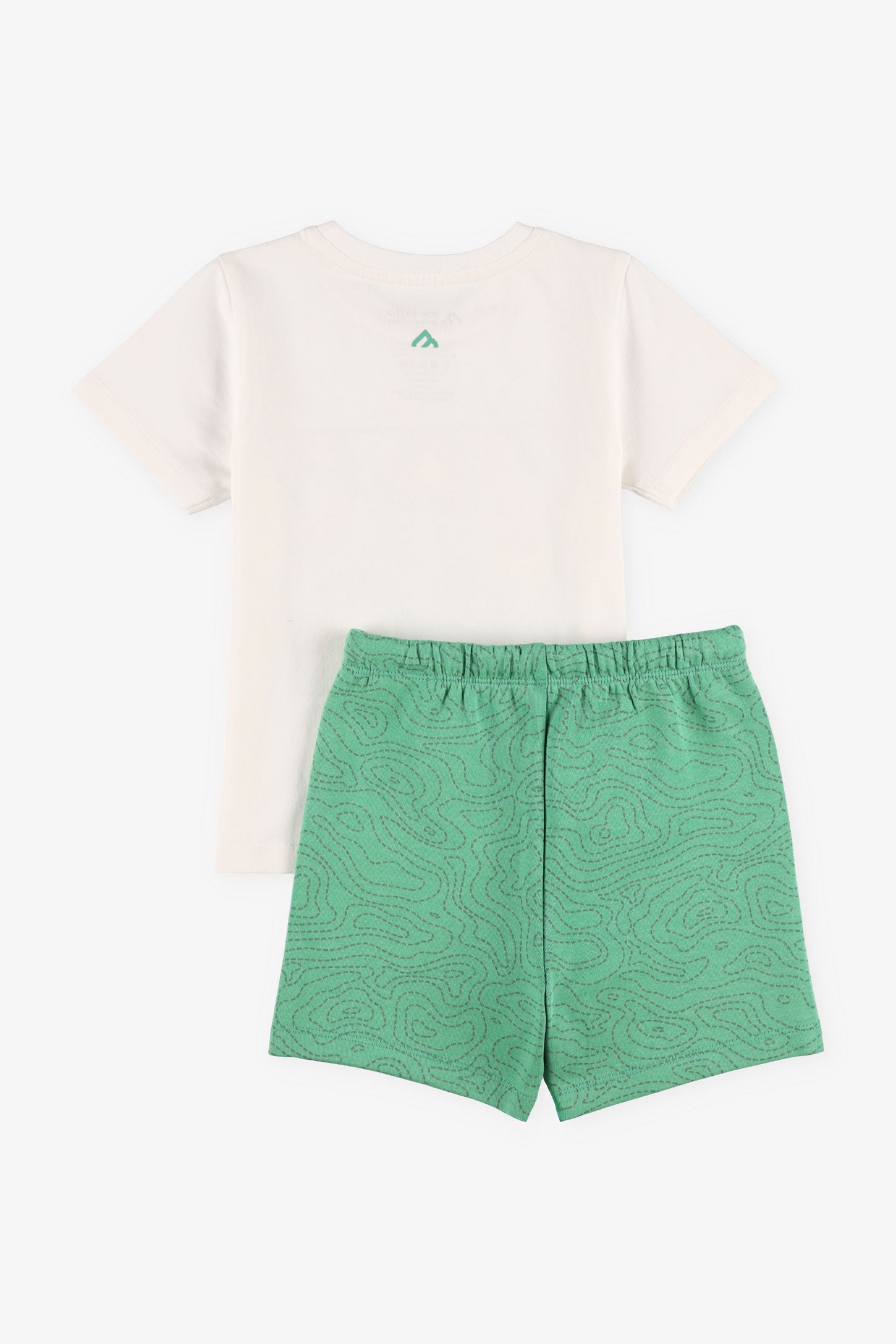 Ensemble 2-pièces t-shirt et short - Bébé garçon && BLANC