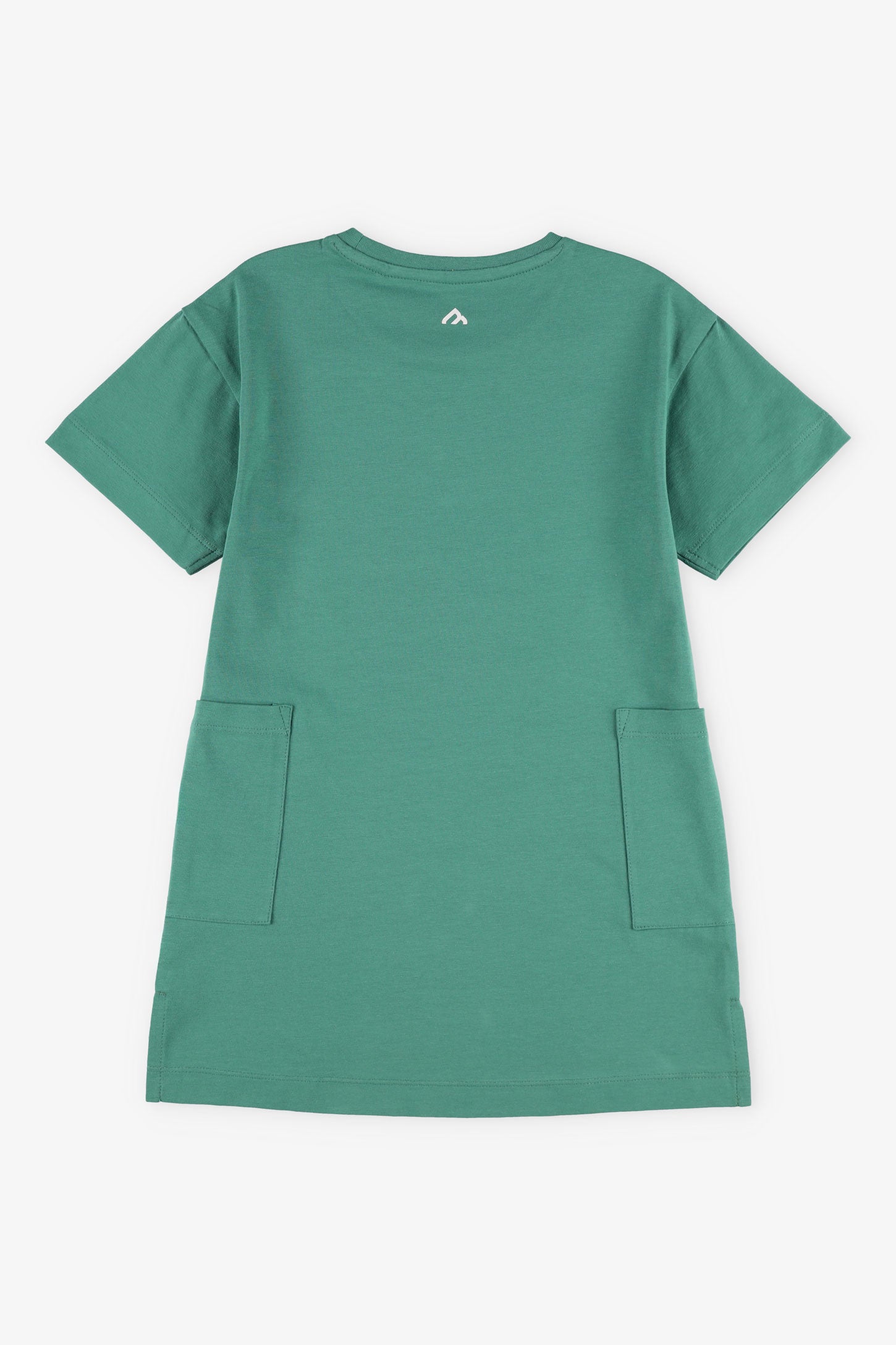 Robe manches courtes coton - Enfant fille && VERT