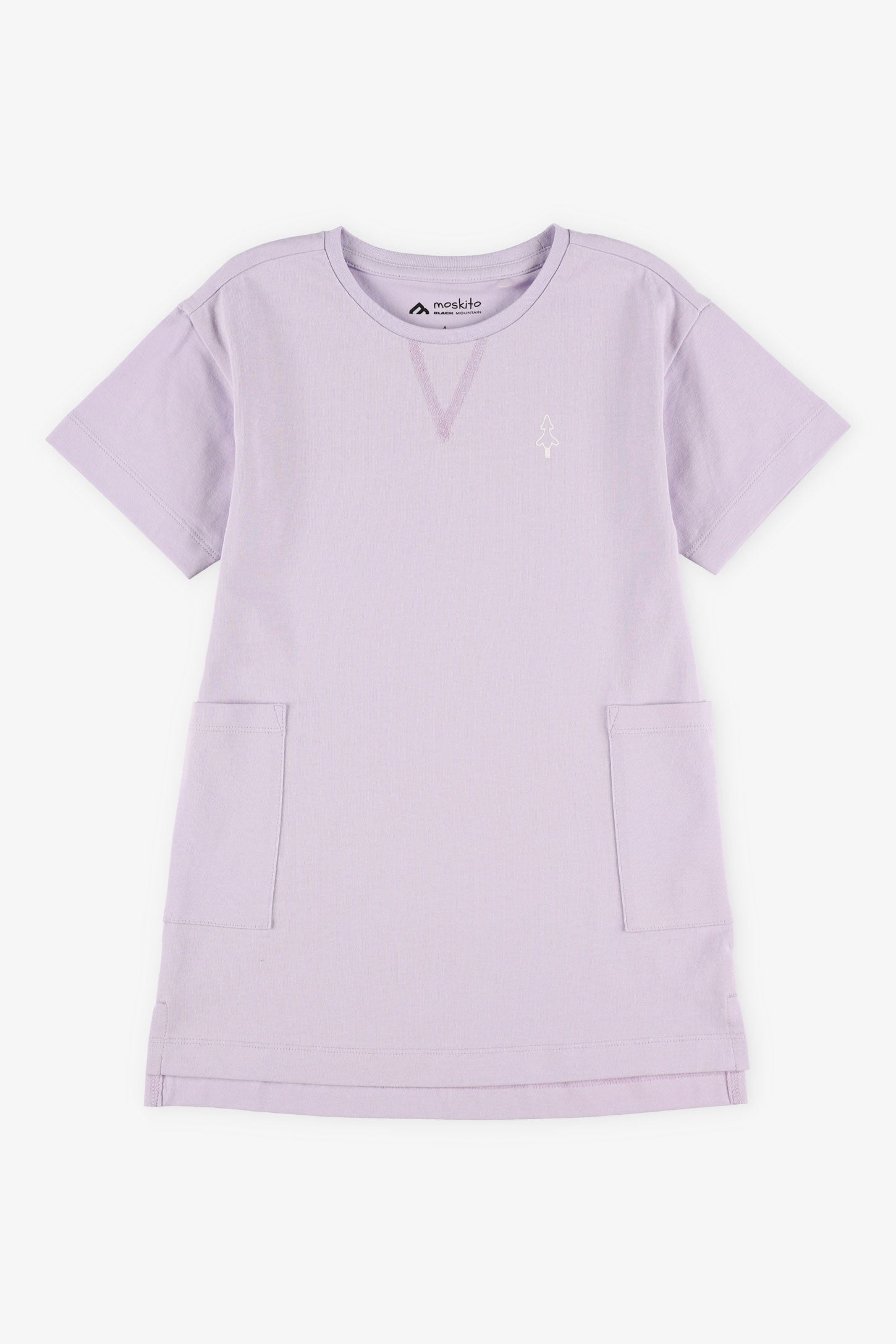 Robe manches courtes coton - Enfant fille && LILAS