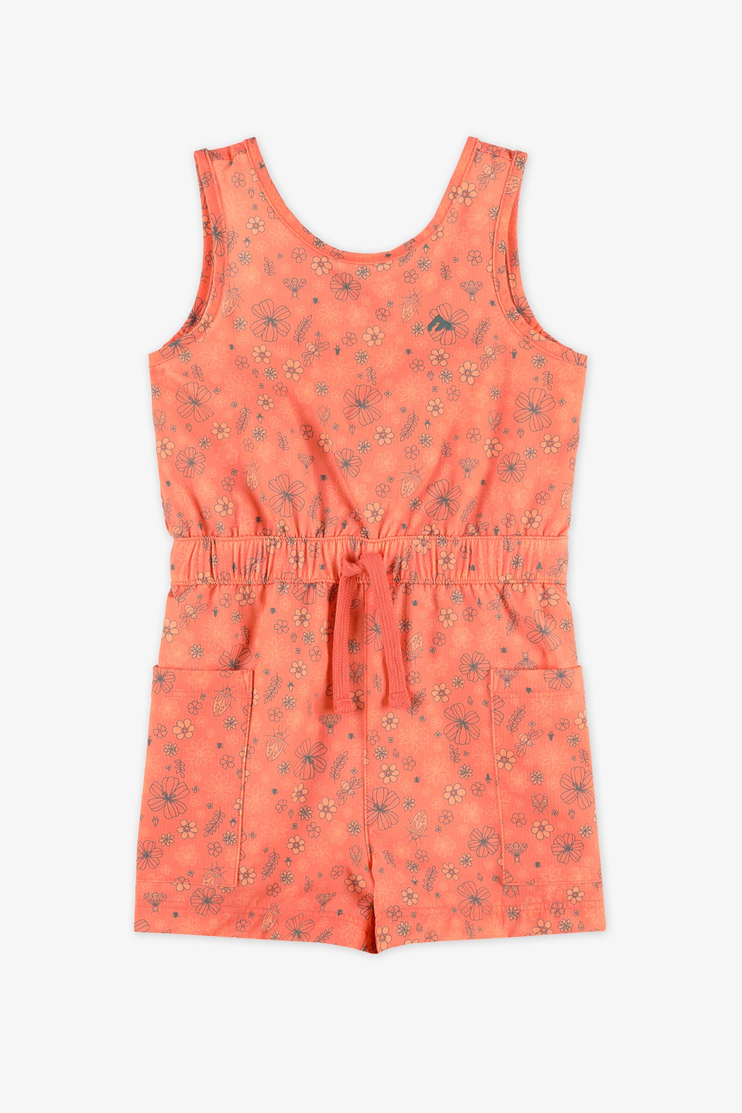 Combi-short en ripstop - Enfant fille && ORANGE MULTI