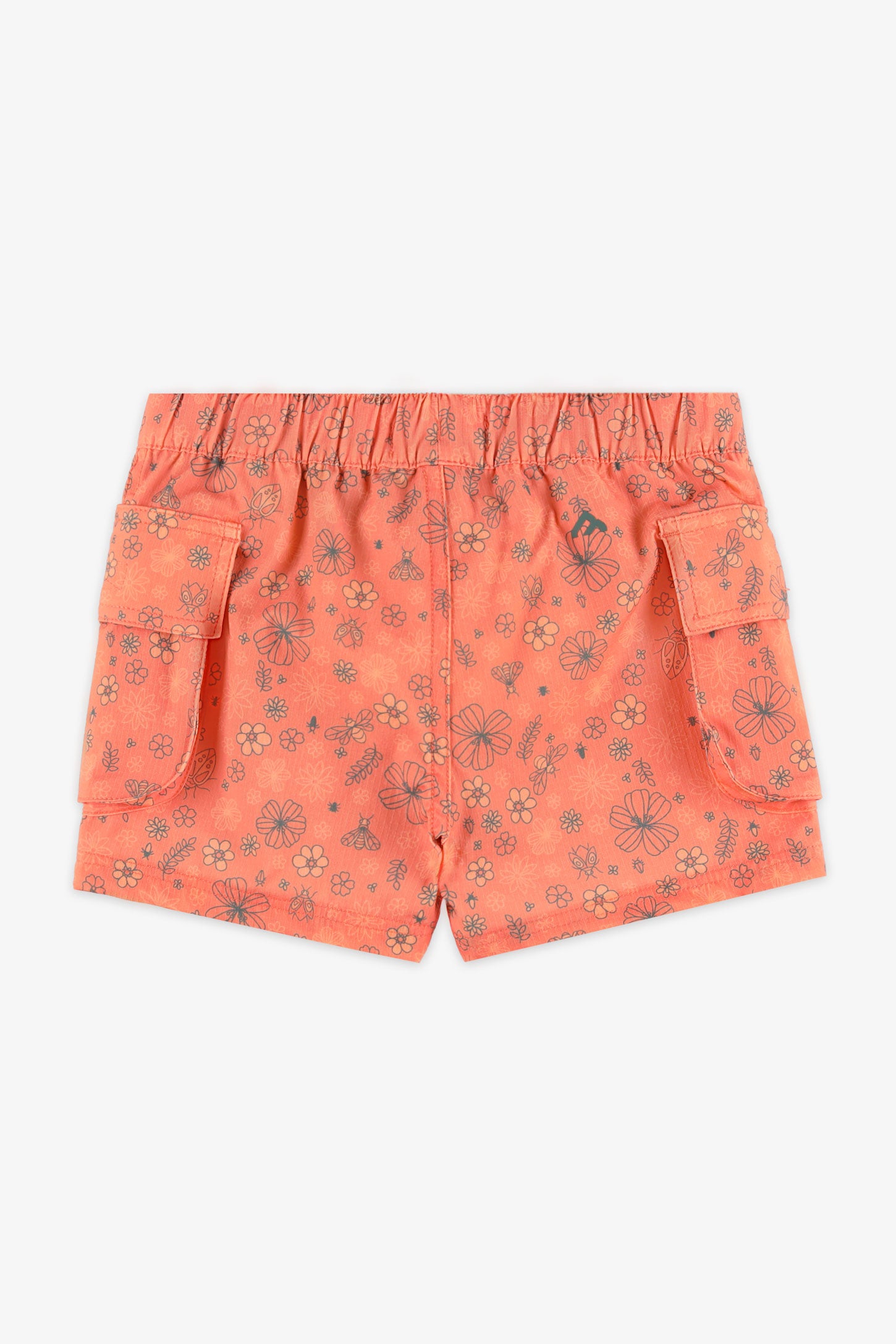 Short cargo BM - Enfant fille && ORANGE MULTI