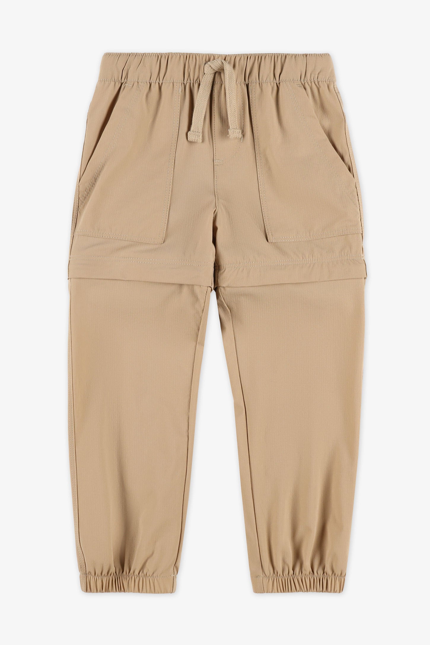 Pantalon jogger convertible en short - Enfant fille && BEIGE