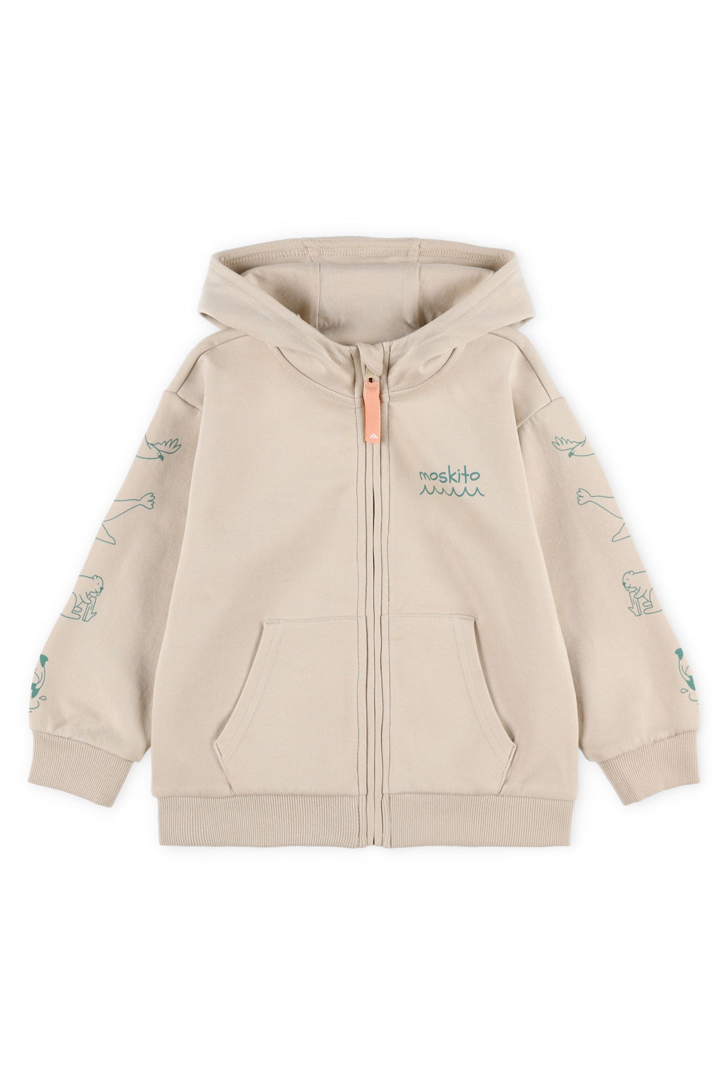 Veste à capuchon coton ouaté - Enfant fille && BEIGE