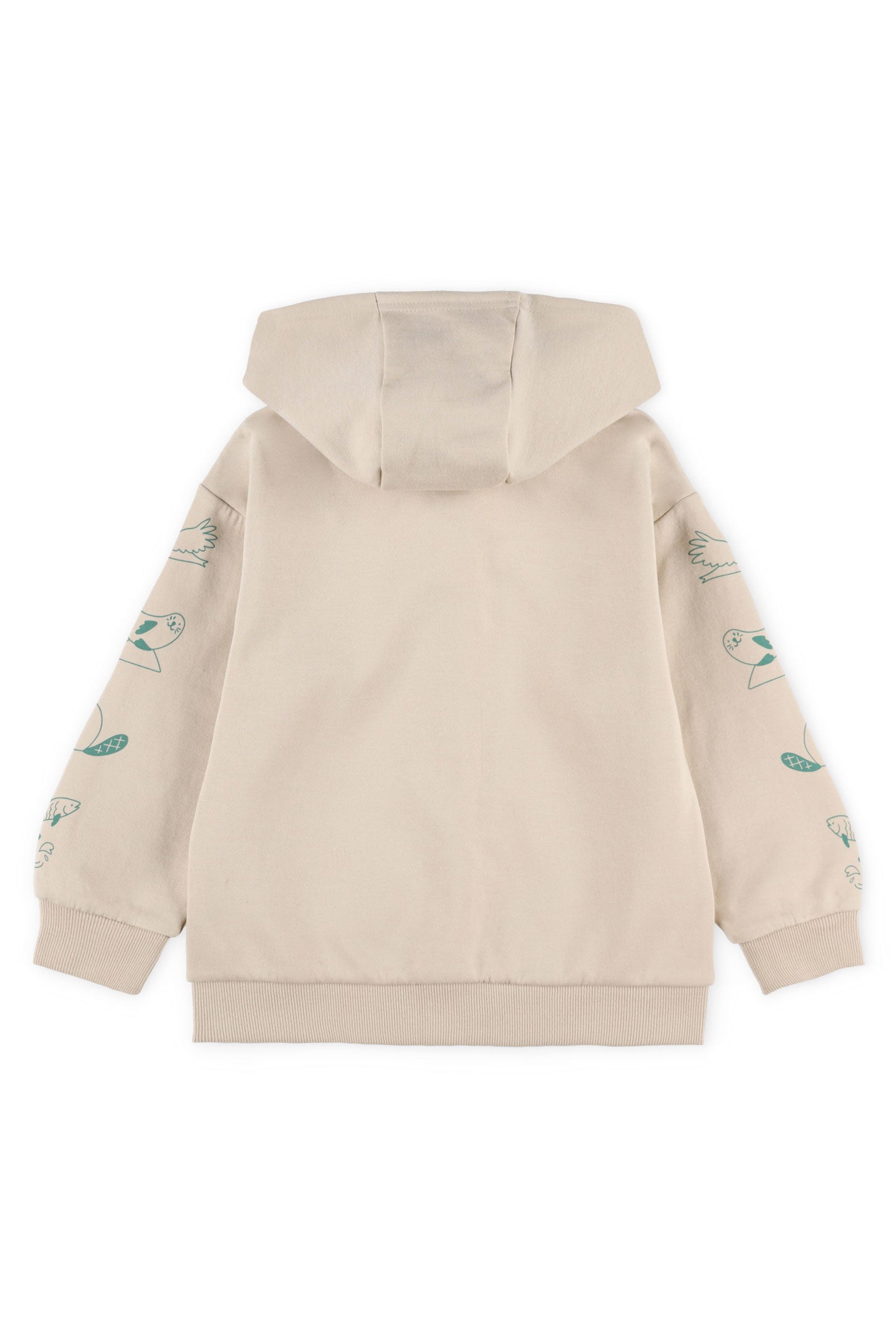 Veste à capuchon coton ouaté - Enfant fille && BEIGE