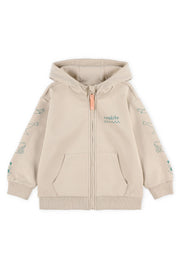 Veste à capuchon coton ouaté - Bébé fille && BEIGE
