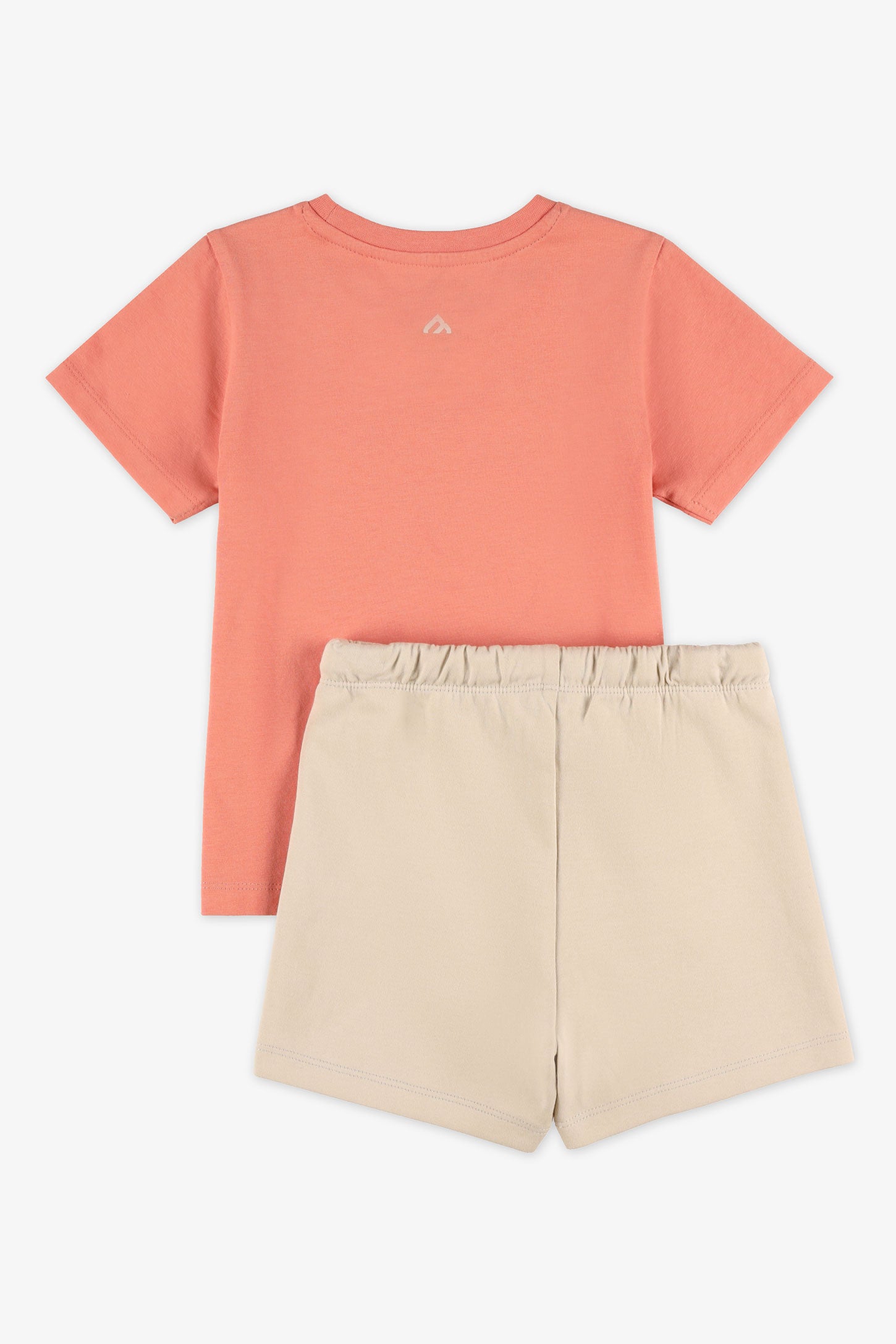 Ensemble 2-pièces t-shirt et short - Bébé fille && ORANGE