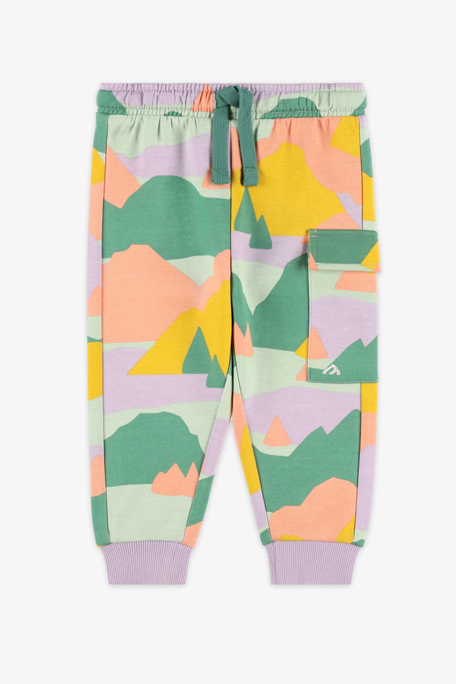 Pantalon jogger cargo - Bébé fille && LILAS MULTI