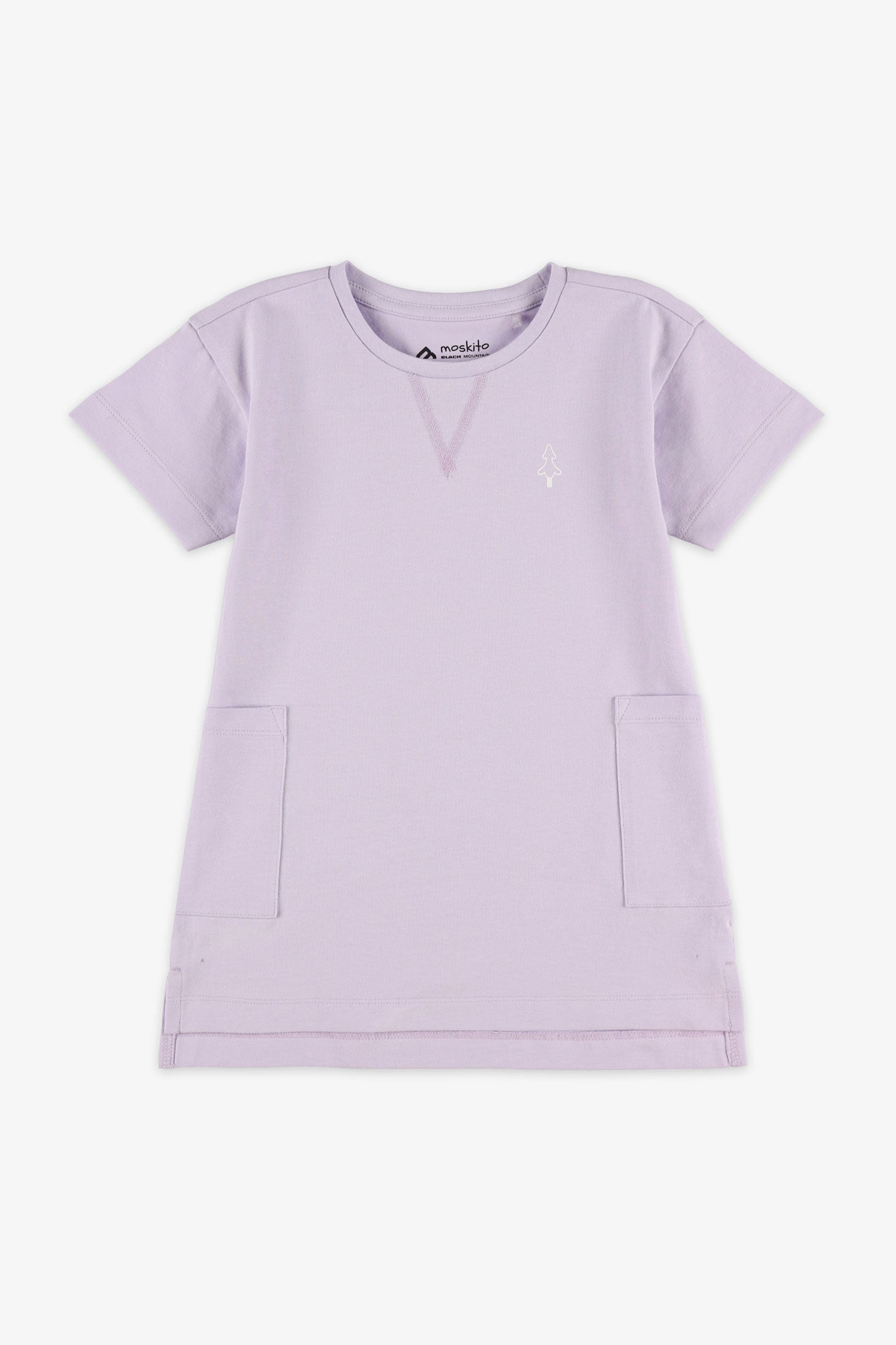 Robe manches courtes coton - Bébé fille && LILAS
