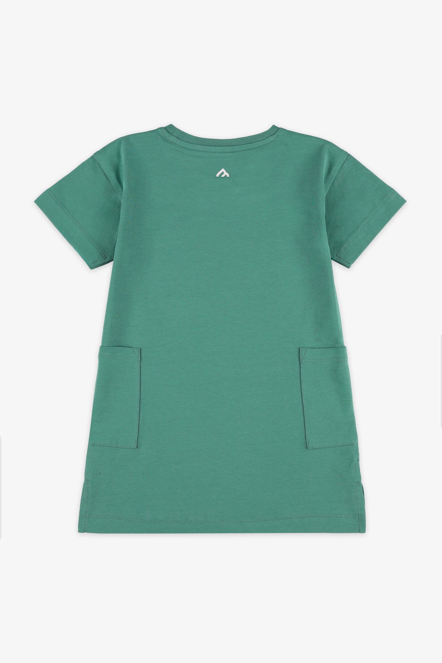 Robe manches courtes coton, 2T-3T - Bébé fille && VERT