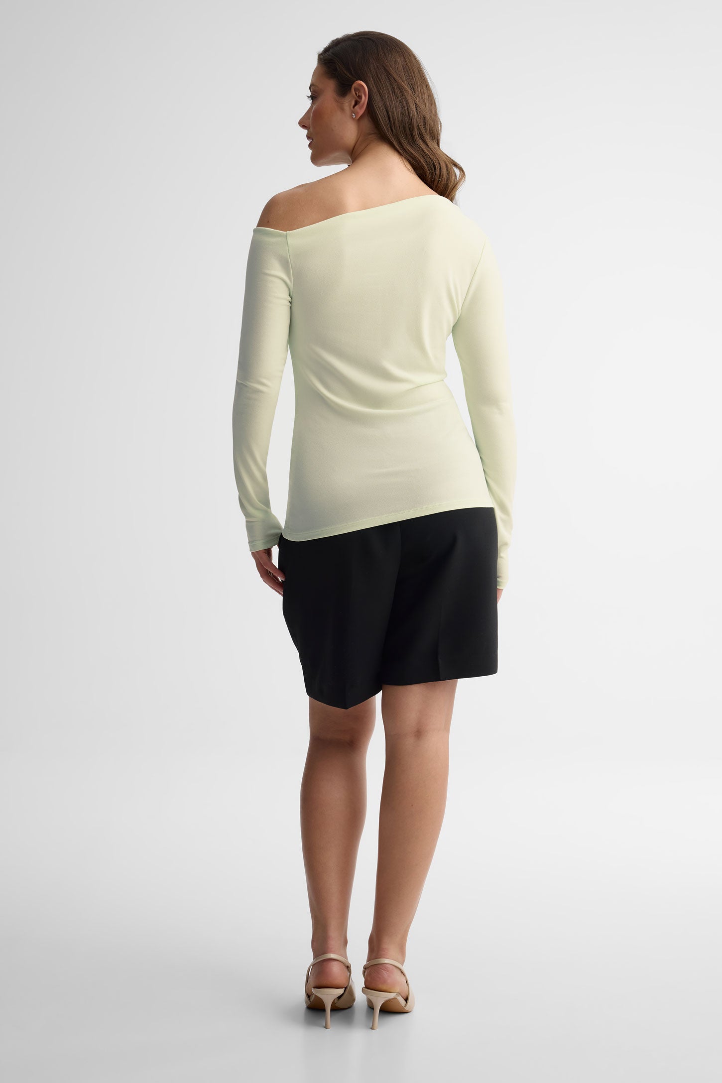 Chandail col asymétrique - Femme && VERT PALE