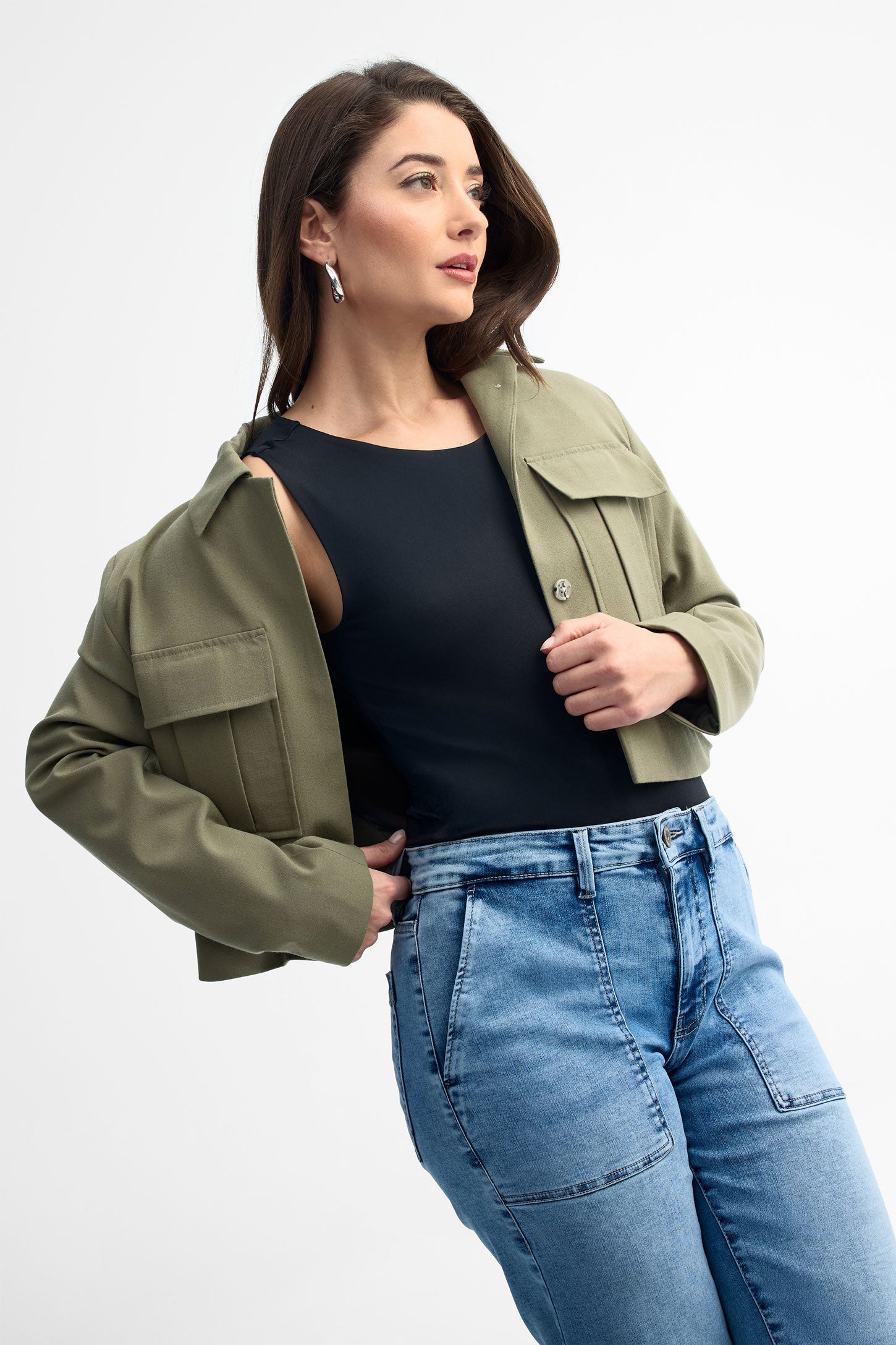 Justaucorps col bateau - Femme && NOIR