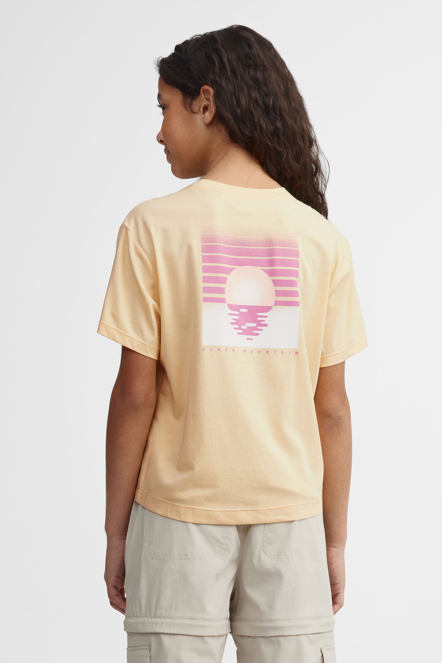 T-shirt col rond bambou BM - Ado fille && JAUNE