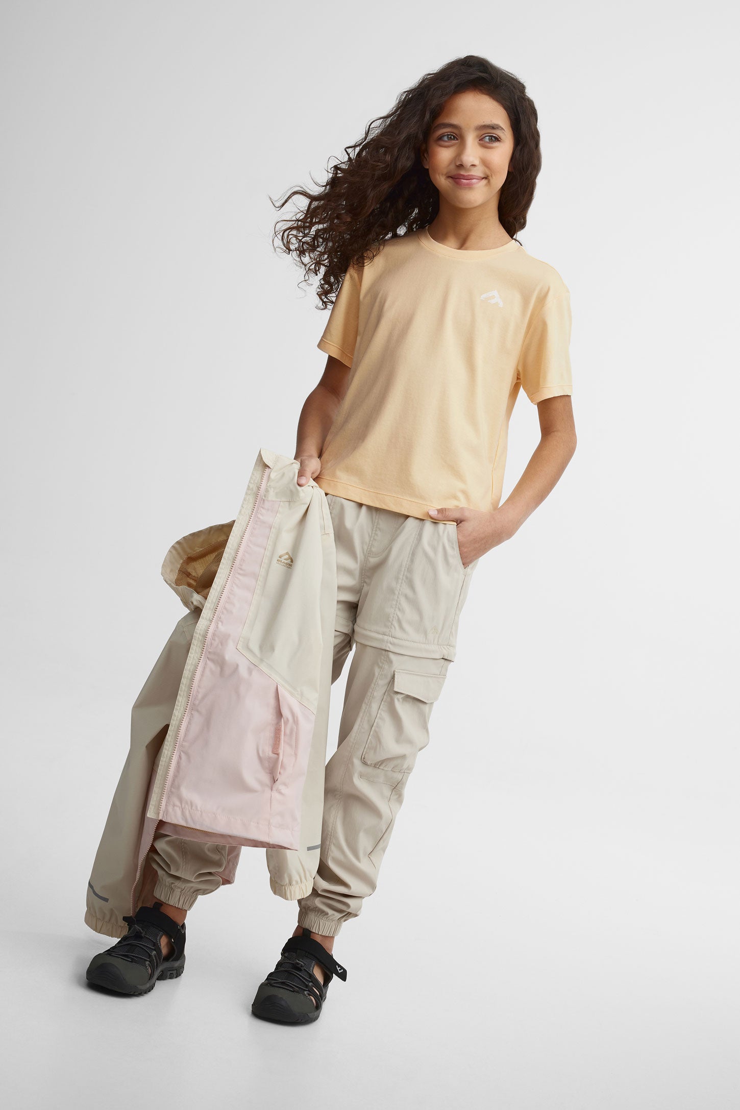 T-shirt col rond bambou BM - Ado fille && JAUNE