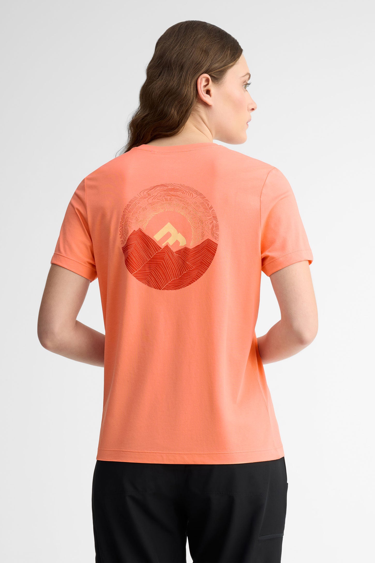 T-shirt col rond coton et bambou BM - Femme && ROSE