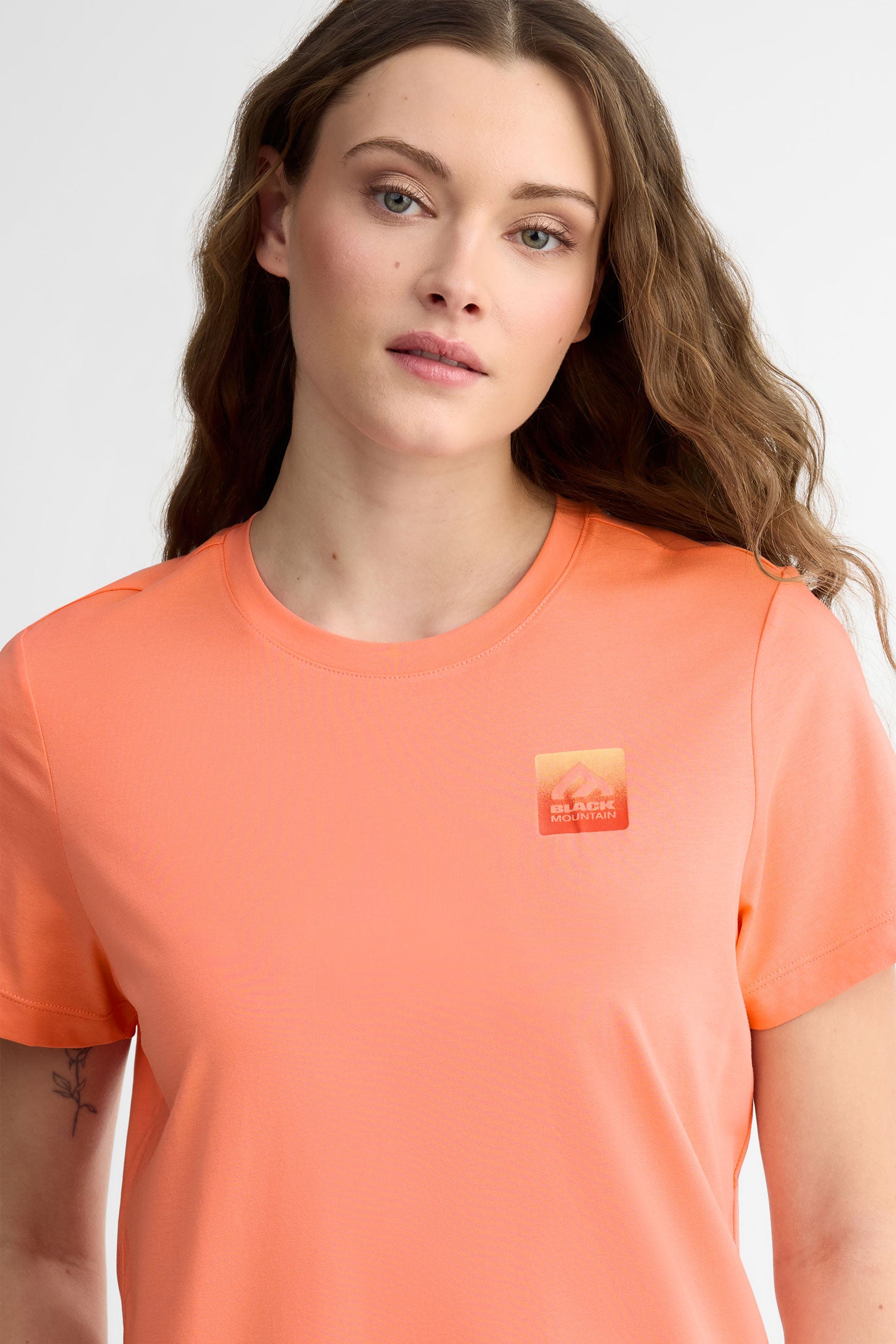 T-shirt col rond coton et bambou BM - Femme && ROSE