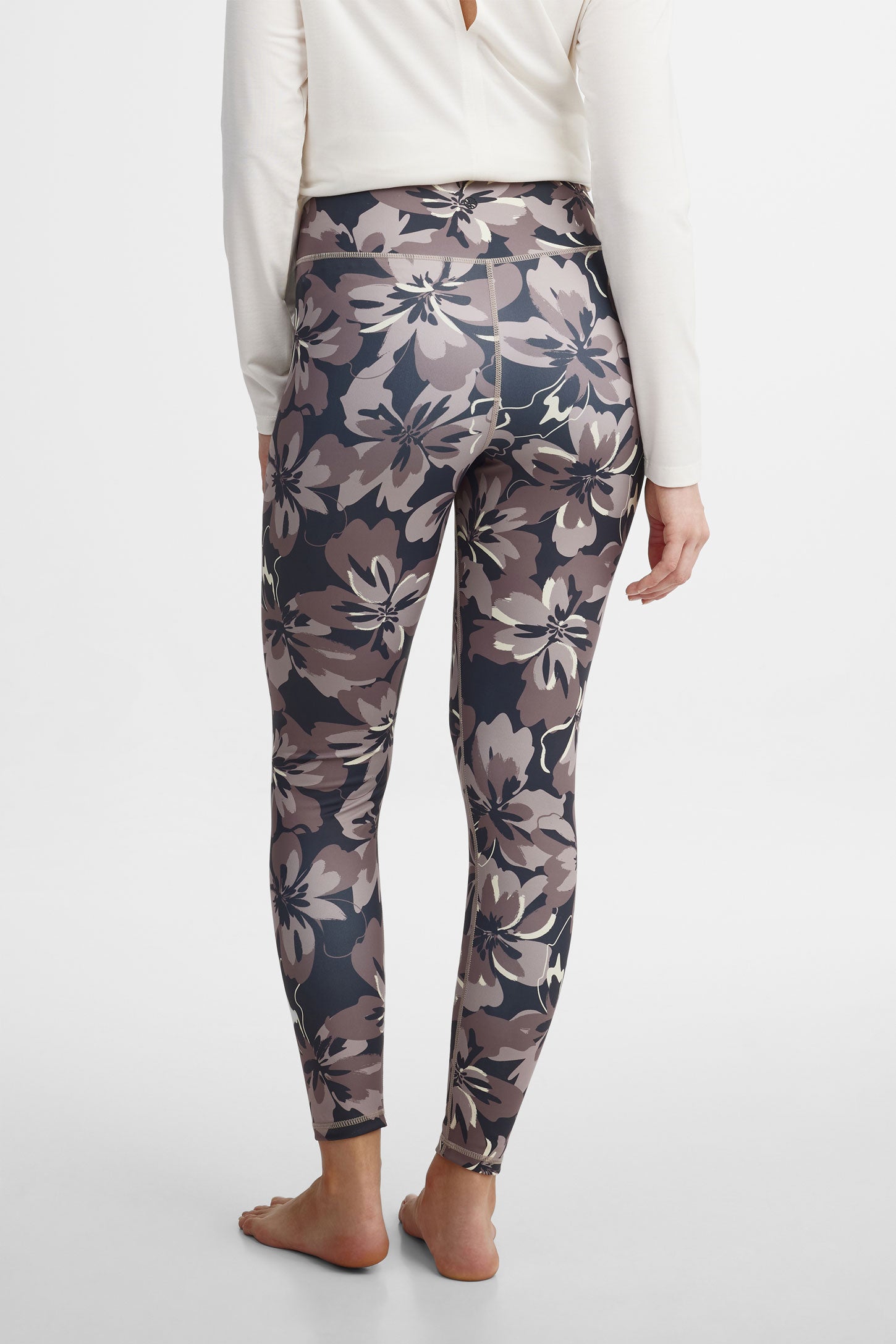 Legging taille haute croisée - Femme && NOIR/MULTI