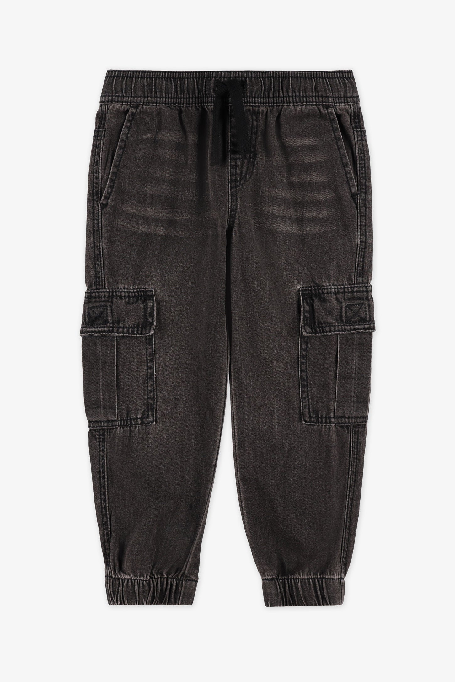 Jogger cargo en jeans - Enfant garçon && GRIS
