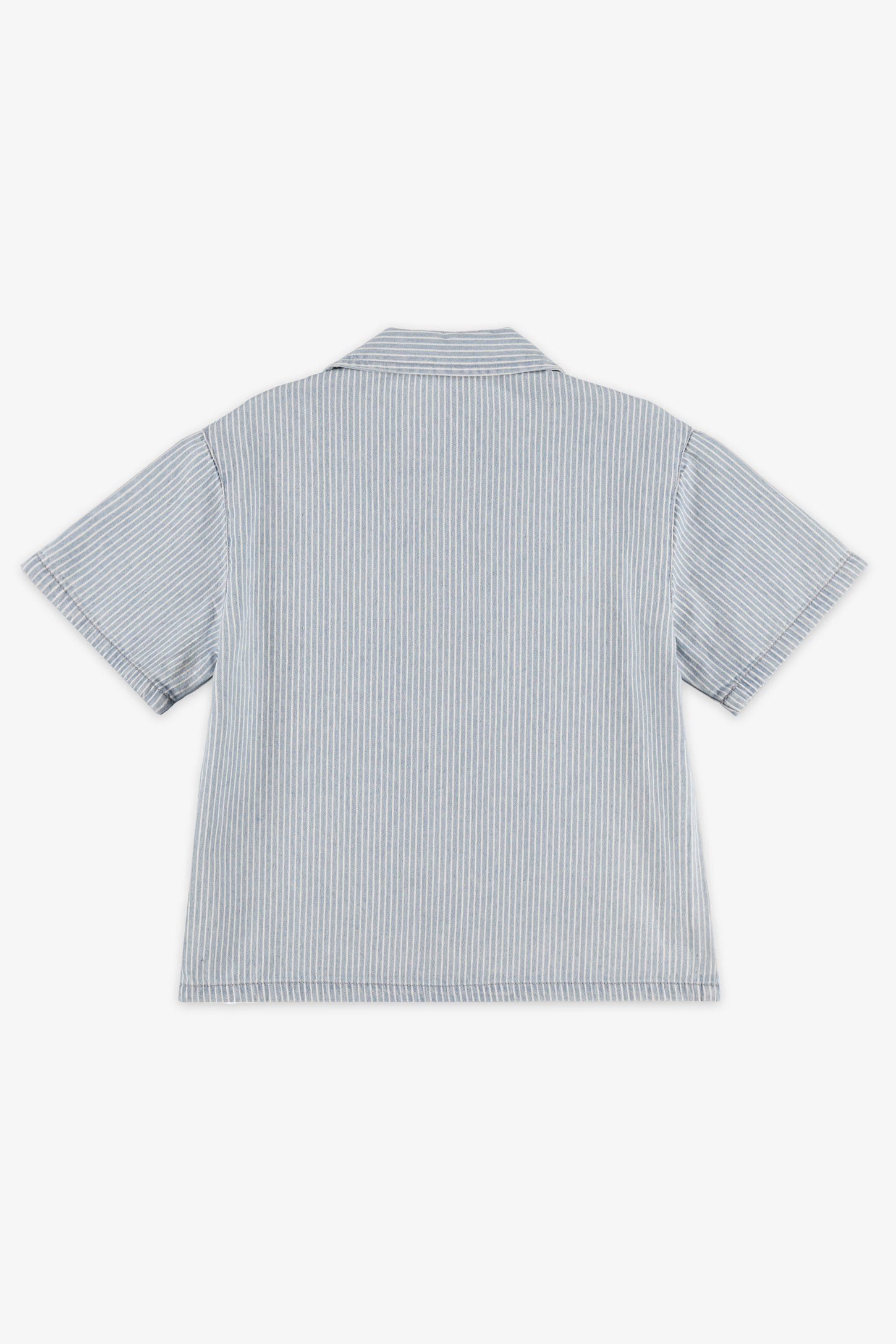 Chemise manches courtes en jeans - Enfant garçon && BLEU MULTI