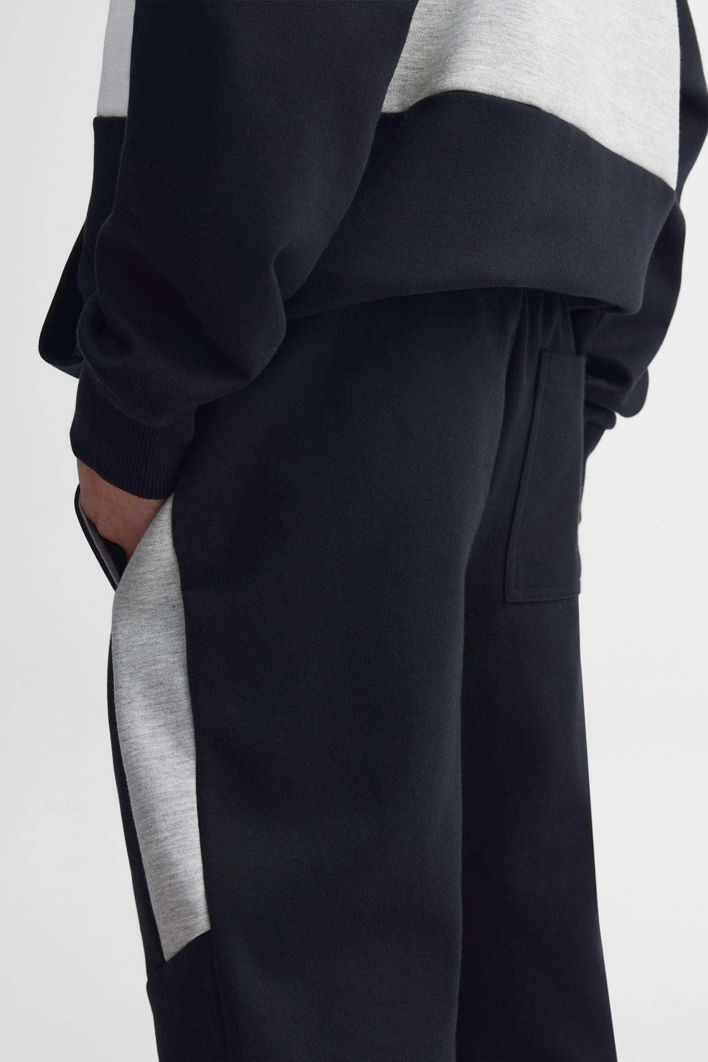 Pantalon jogger coton ouaté - Ado garçon && GRIS FONCE