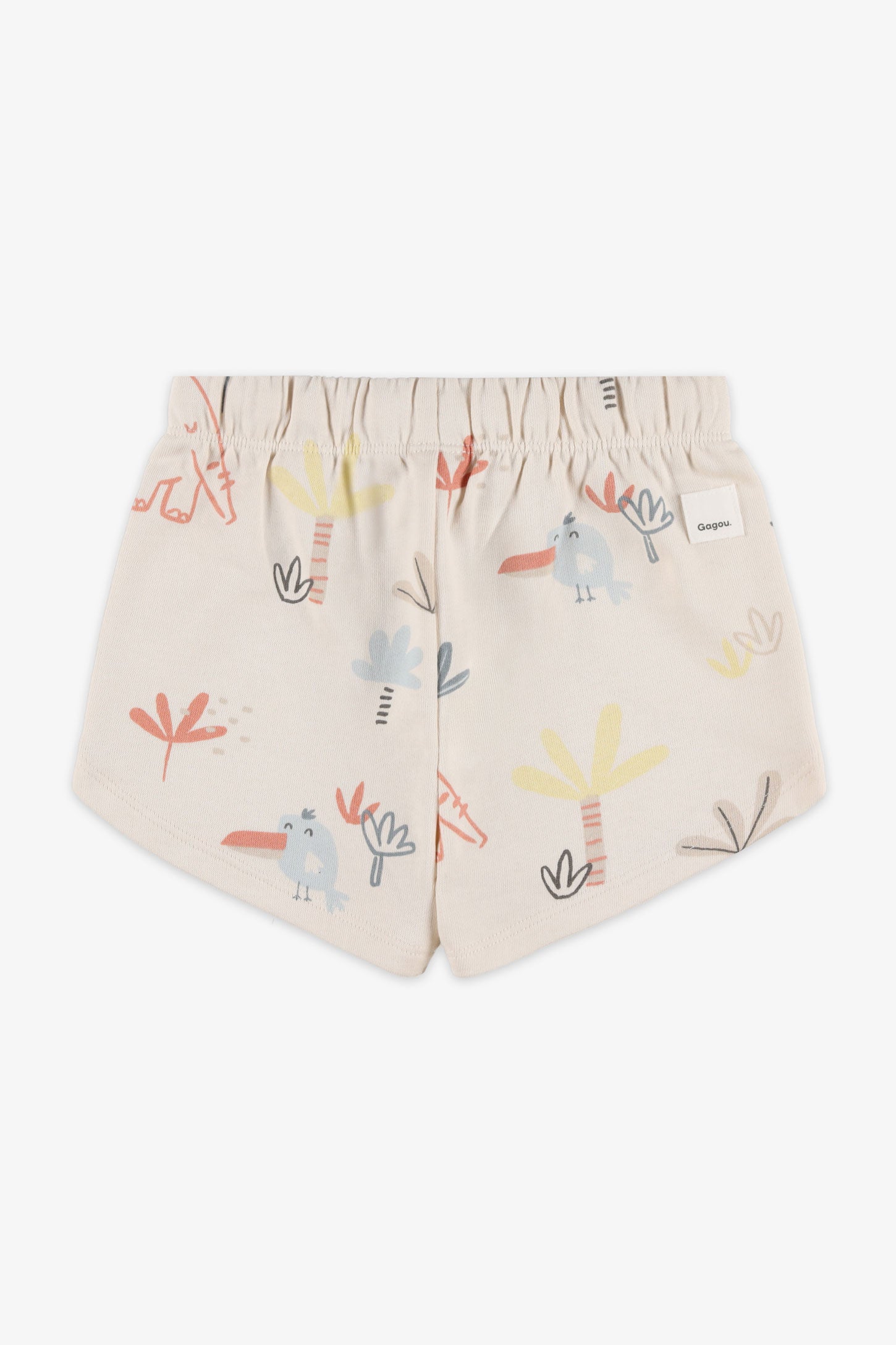 Short coton ouaté - Bébé fille && BLANC MULTI