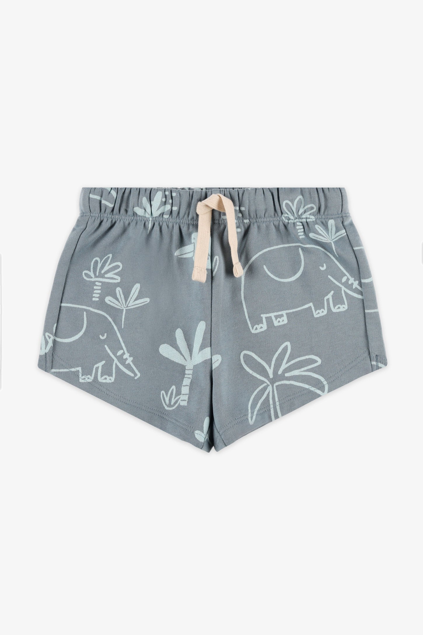 Short coton ouaté - Bébé fille && MENTHE/MULTI