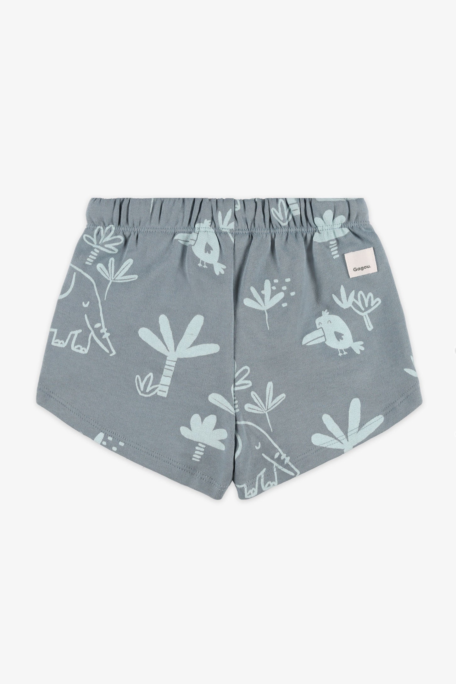 Short coton ouaté - Bébé fille && MENTHE/MULTI