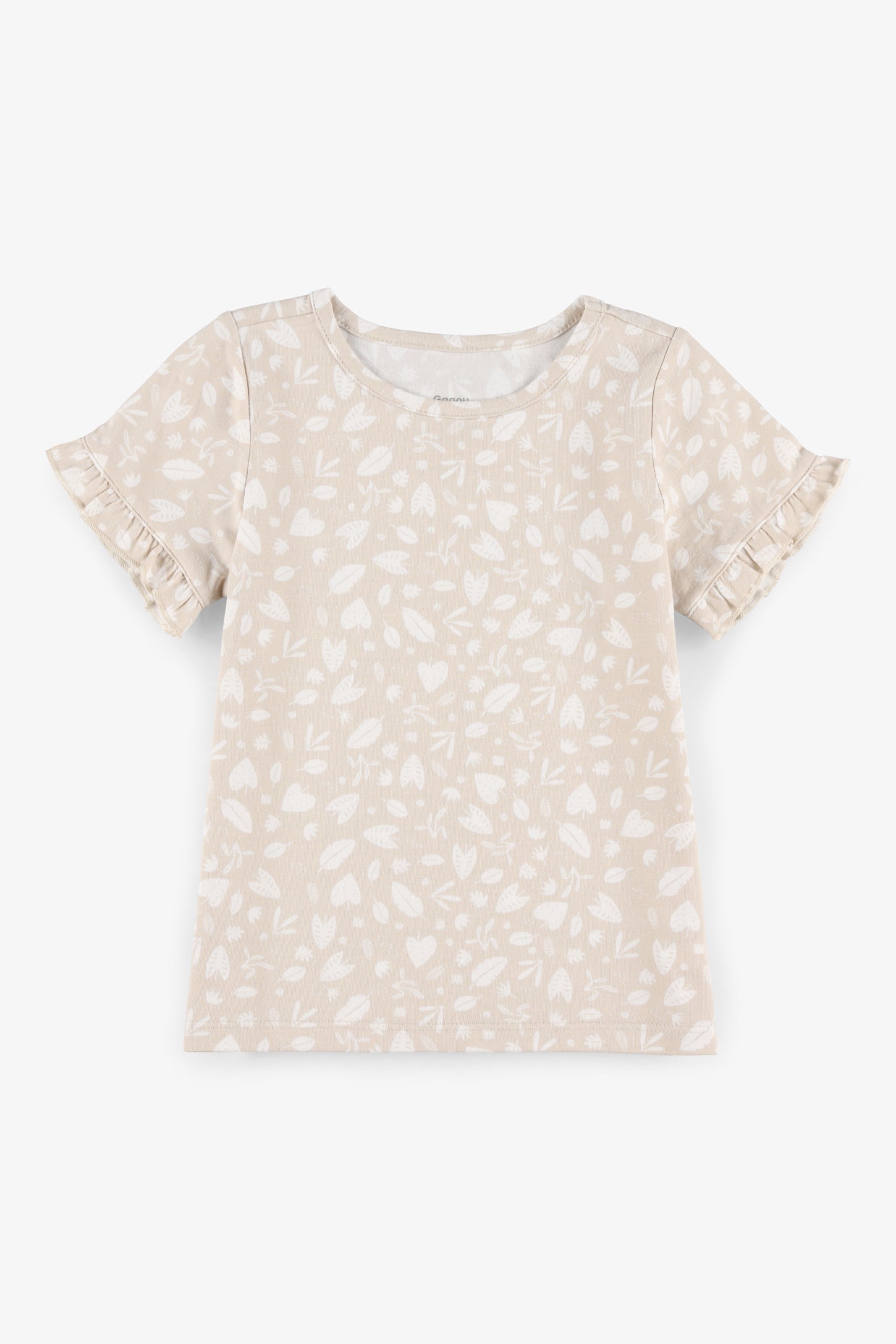 T-shirt ligne-A coton, 2T-3T - Bébé fille && BEIGE/MULTI