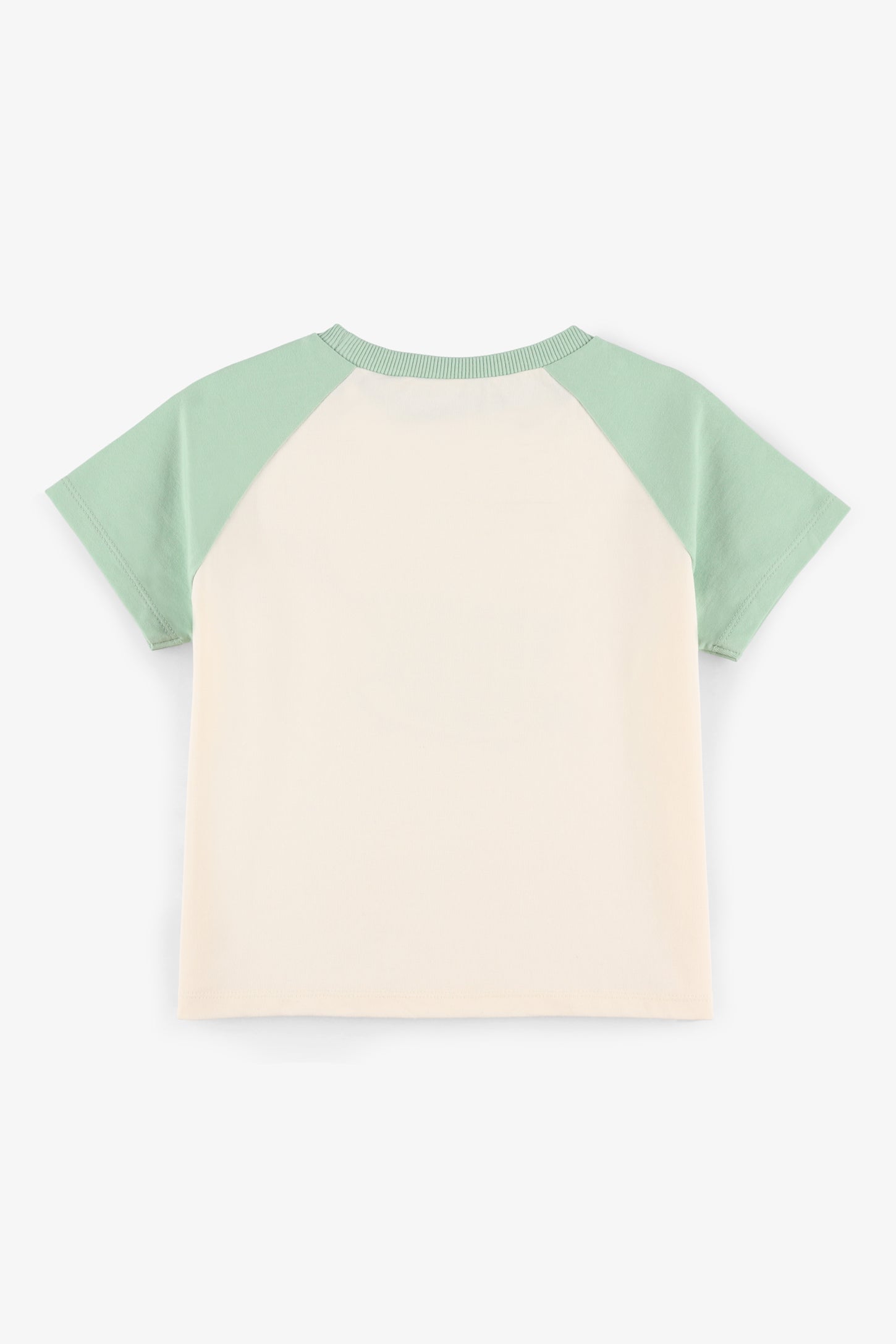 T-shirt col rond en coton - Bébé garçon && VERT