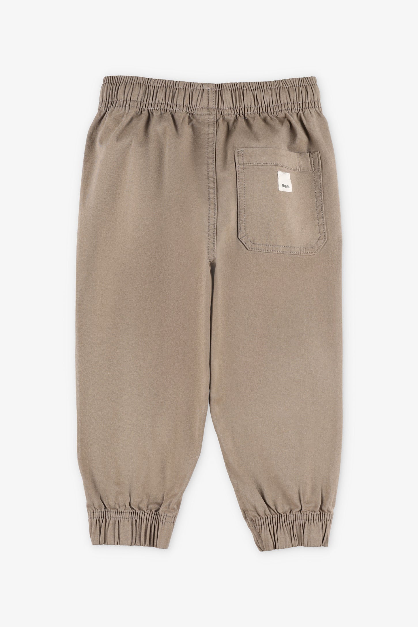 Pantalon jogger en twill - Bébé garçon && BRUN