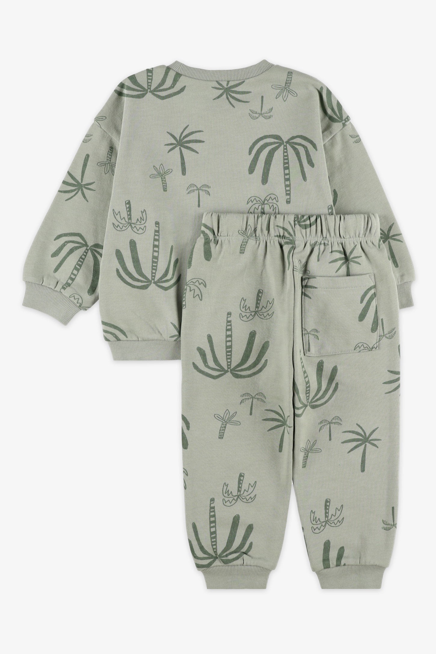Ensemble 2-pièce chandail et jogger, 2T-3T - Bébé garçon && VERT/MULTI