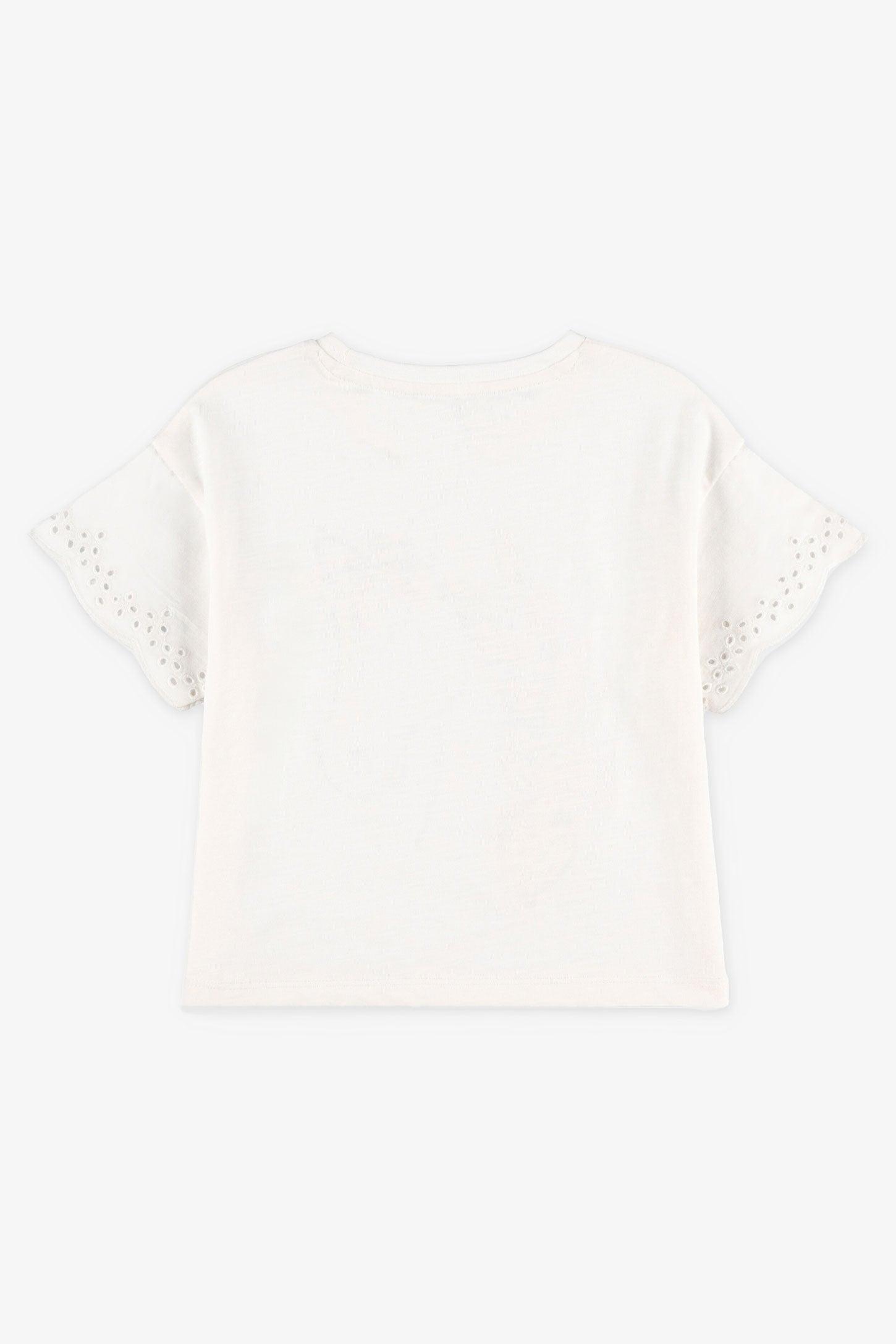 T-shirt imprimé coton - Enfant fille && BLANC