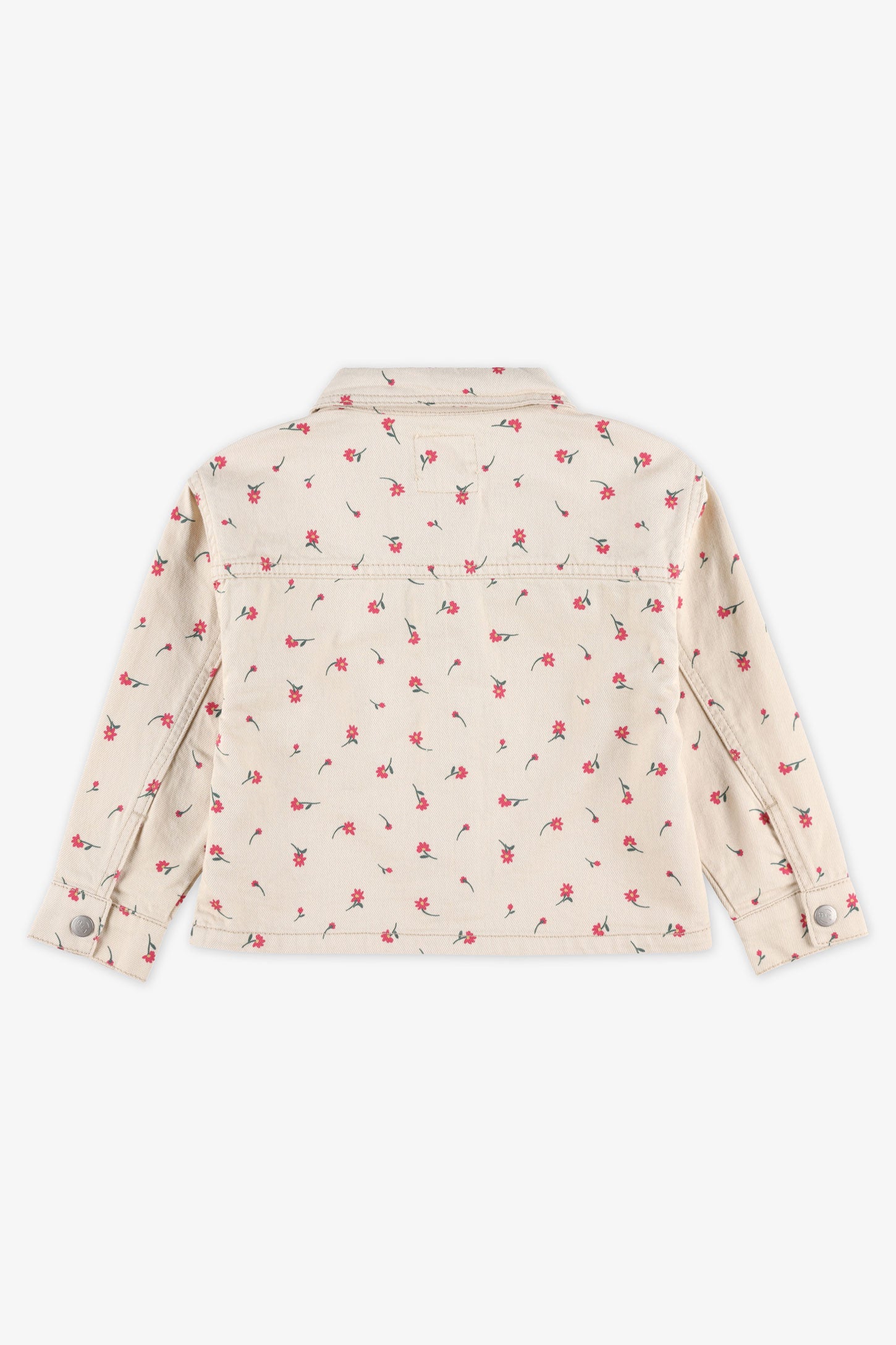 Veste en jeans imprimée - Enfant fille && BRUN/MULTI