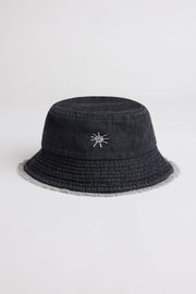 Chapeau cloche en jeans - Ado fille && NOIR
