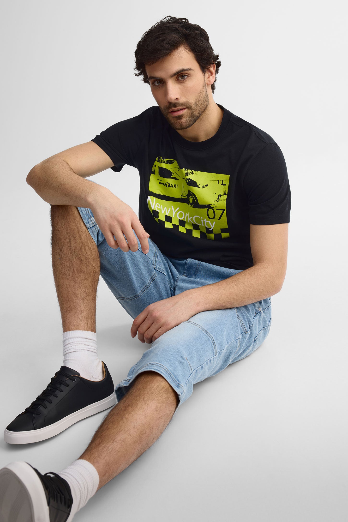 Capris en jeans - Homme && BLEU PALE