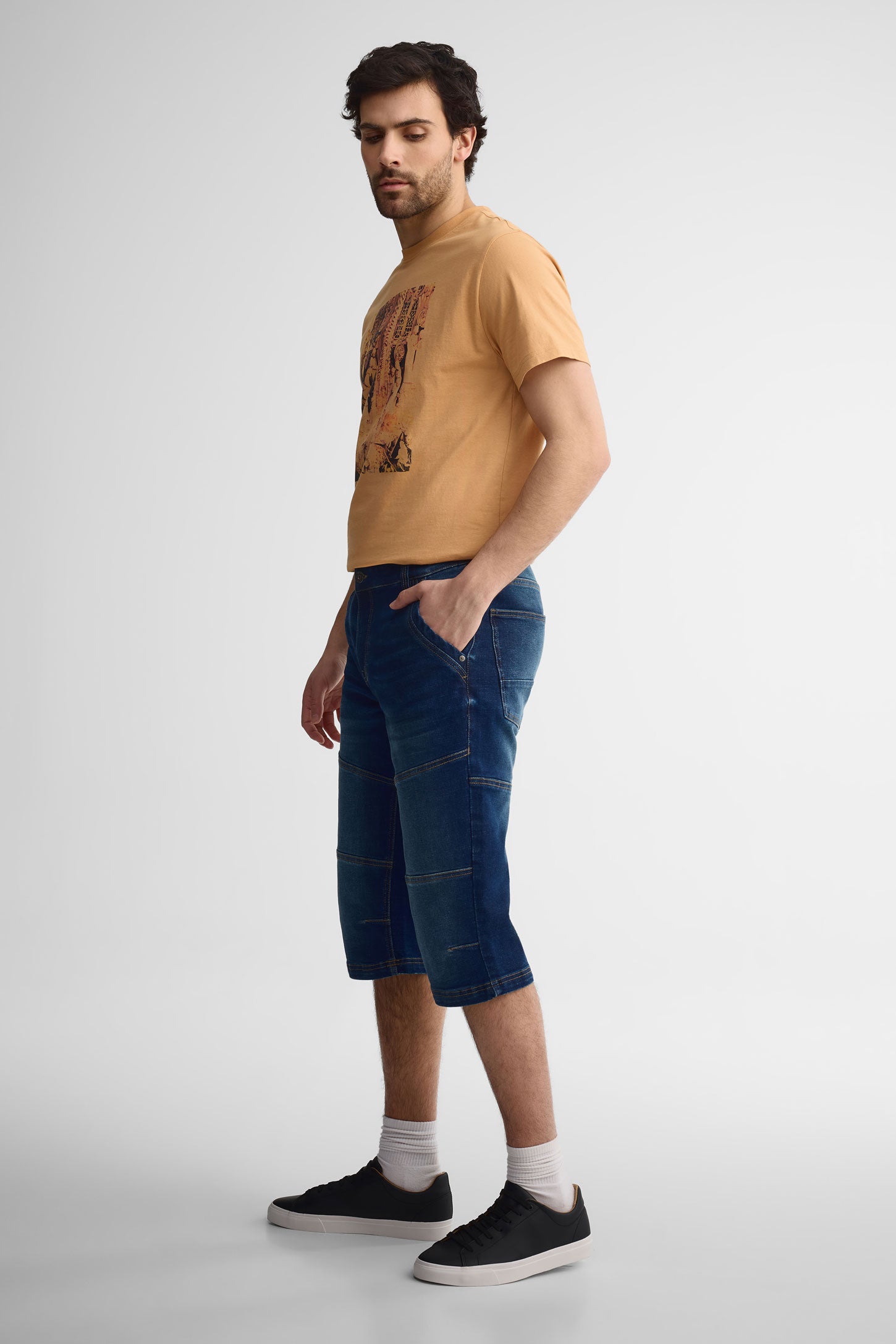 Capris en jeans - Homme && INDIGO