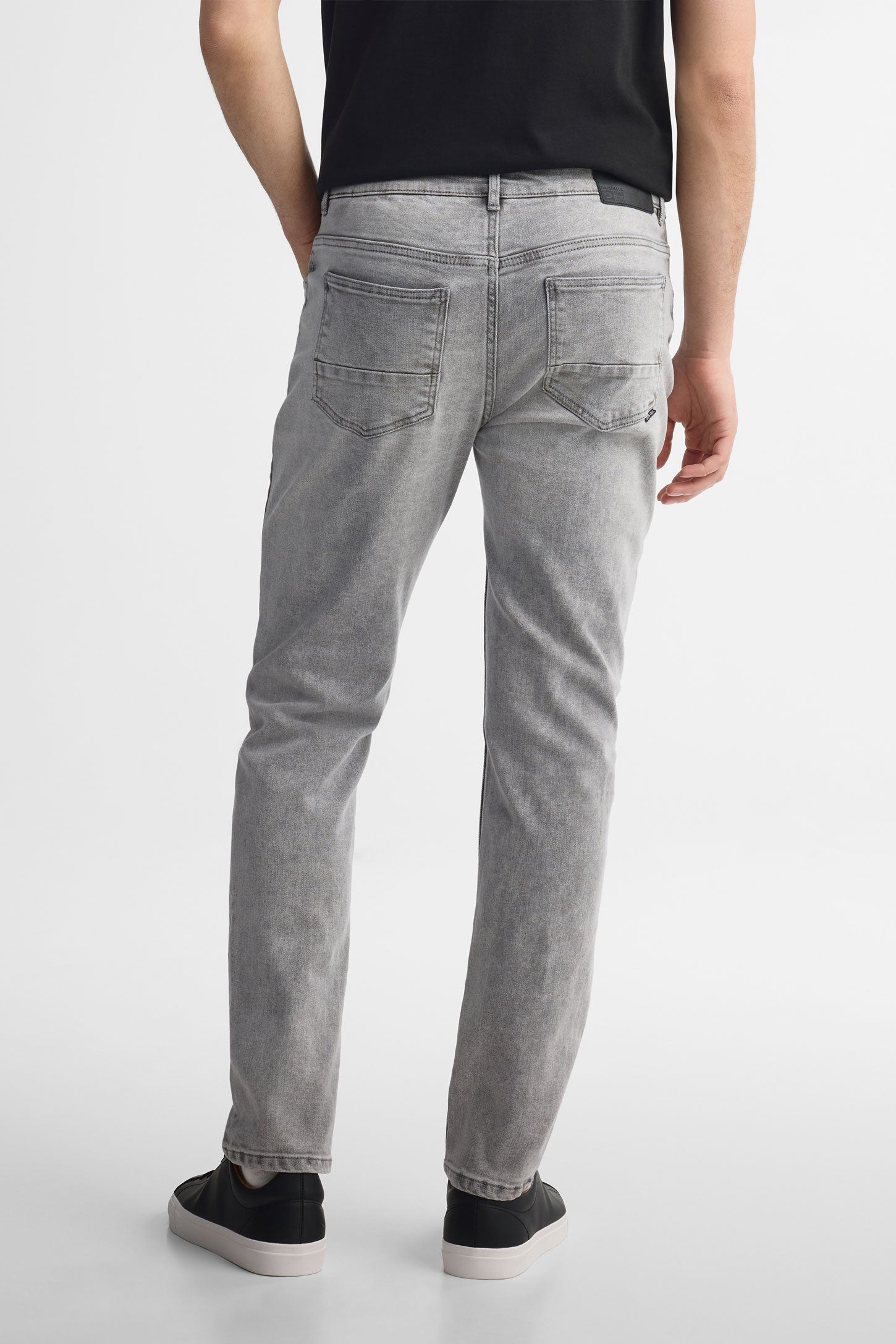 Jeans ajusté 32'' - Homme && GRIS PALE