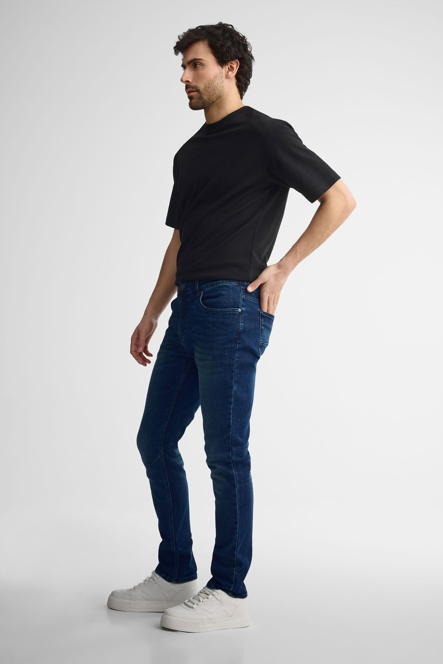 Jeans ajusté 32'' - Homme && INDIGO