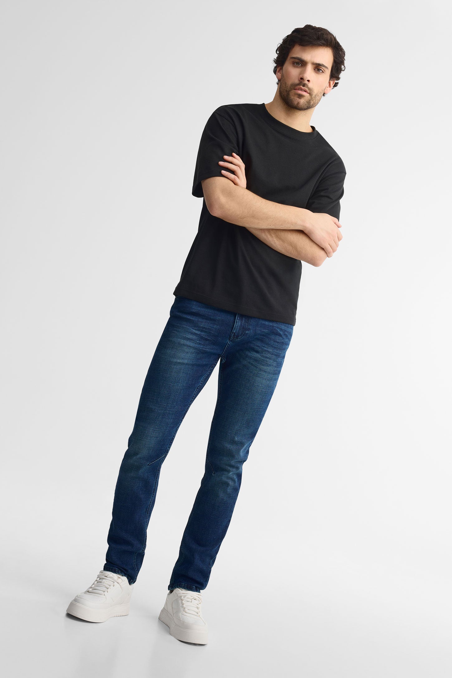 Jeans ajusté 32'' - Homme && INDIGO