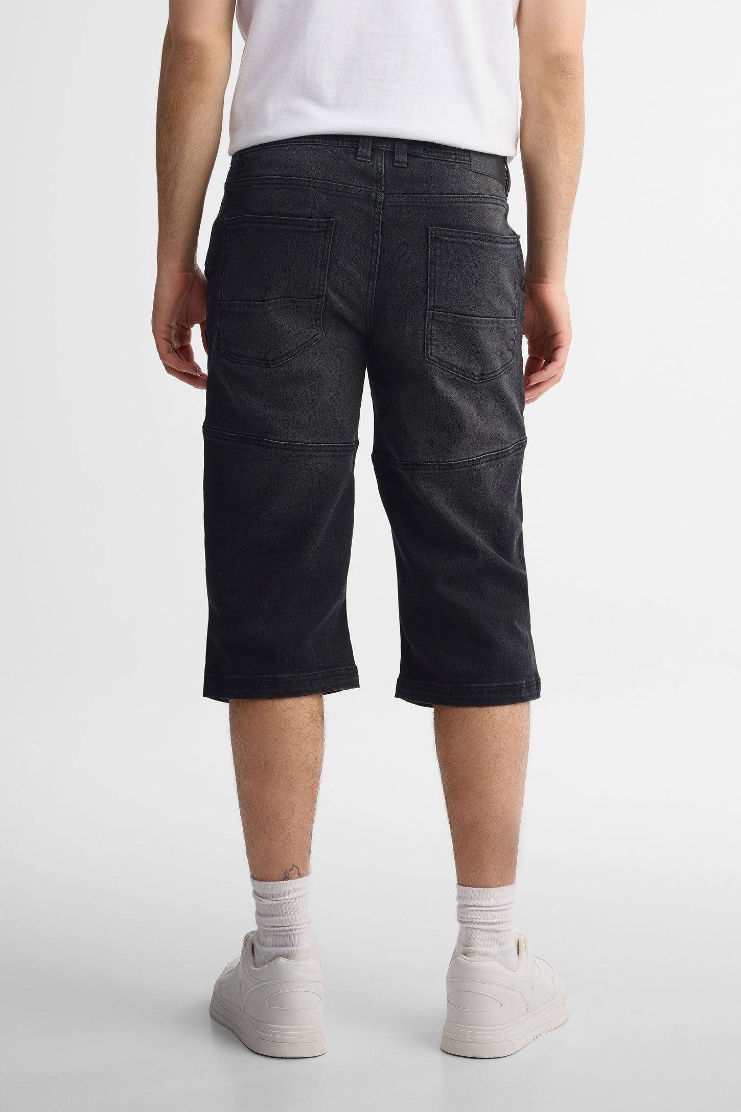 Capri en jeans 17'' - Homme && NOIR