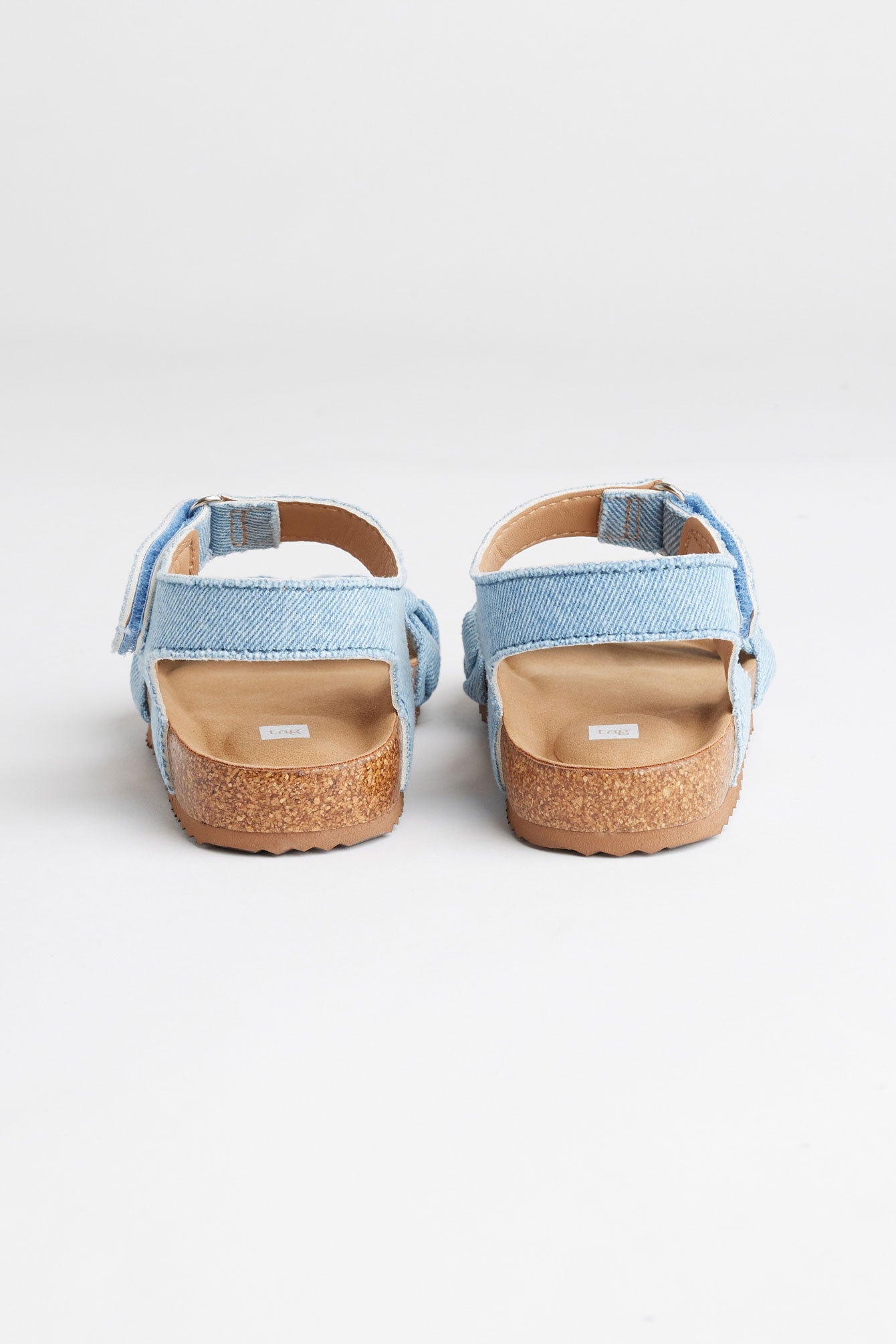 Sandales tressées en jeans - Enfant fille && BLEU
