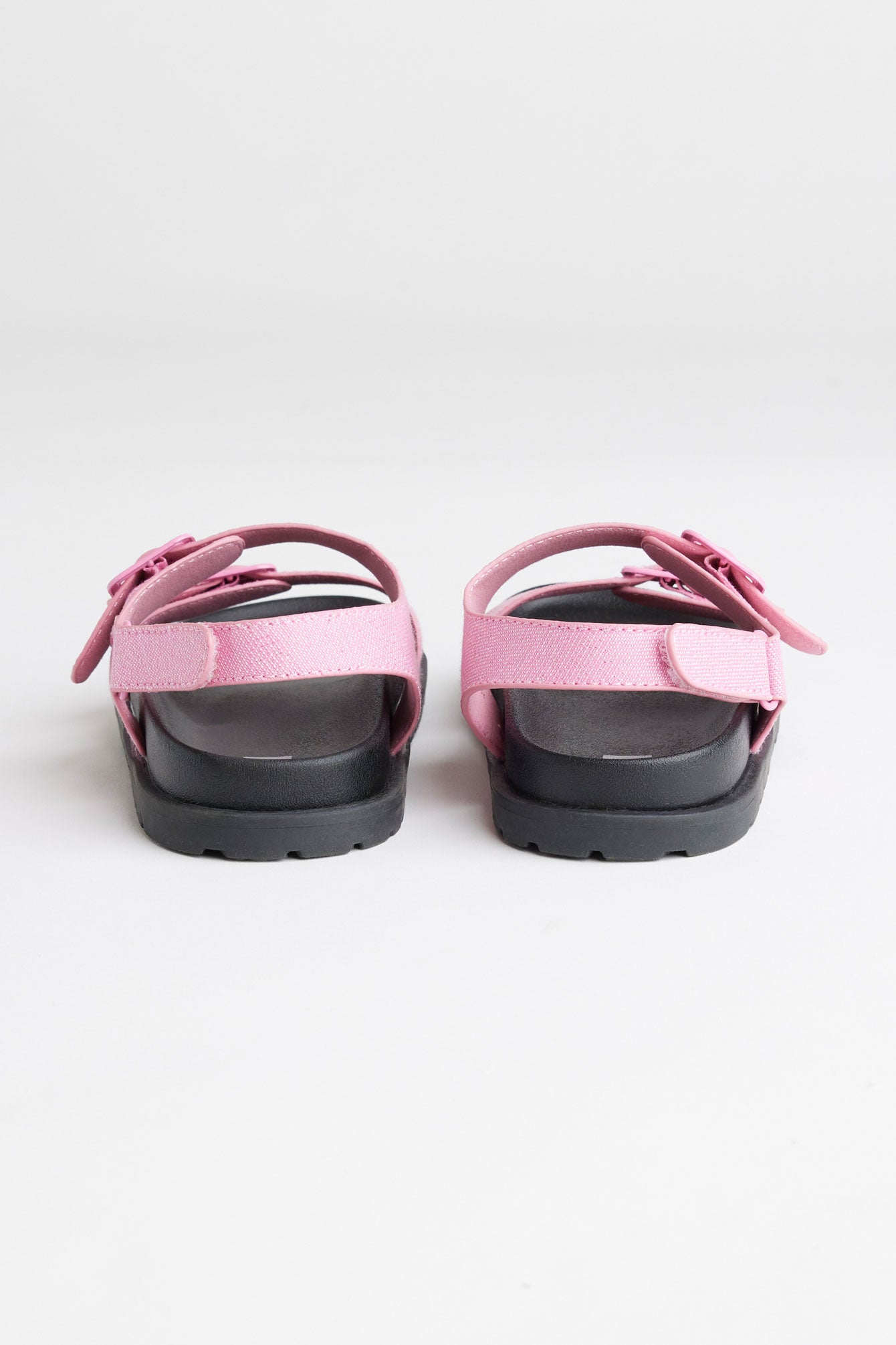 Sandales à deux brides en jeans - Enfant fille && ROSE