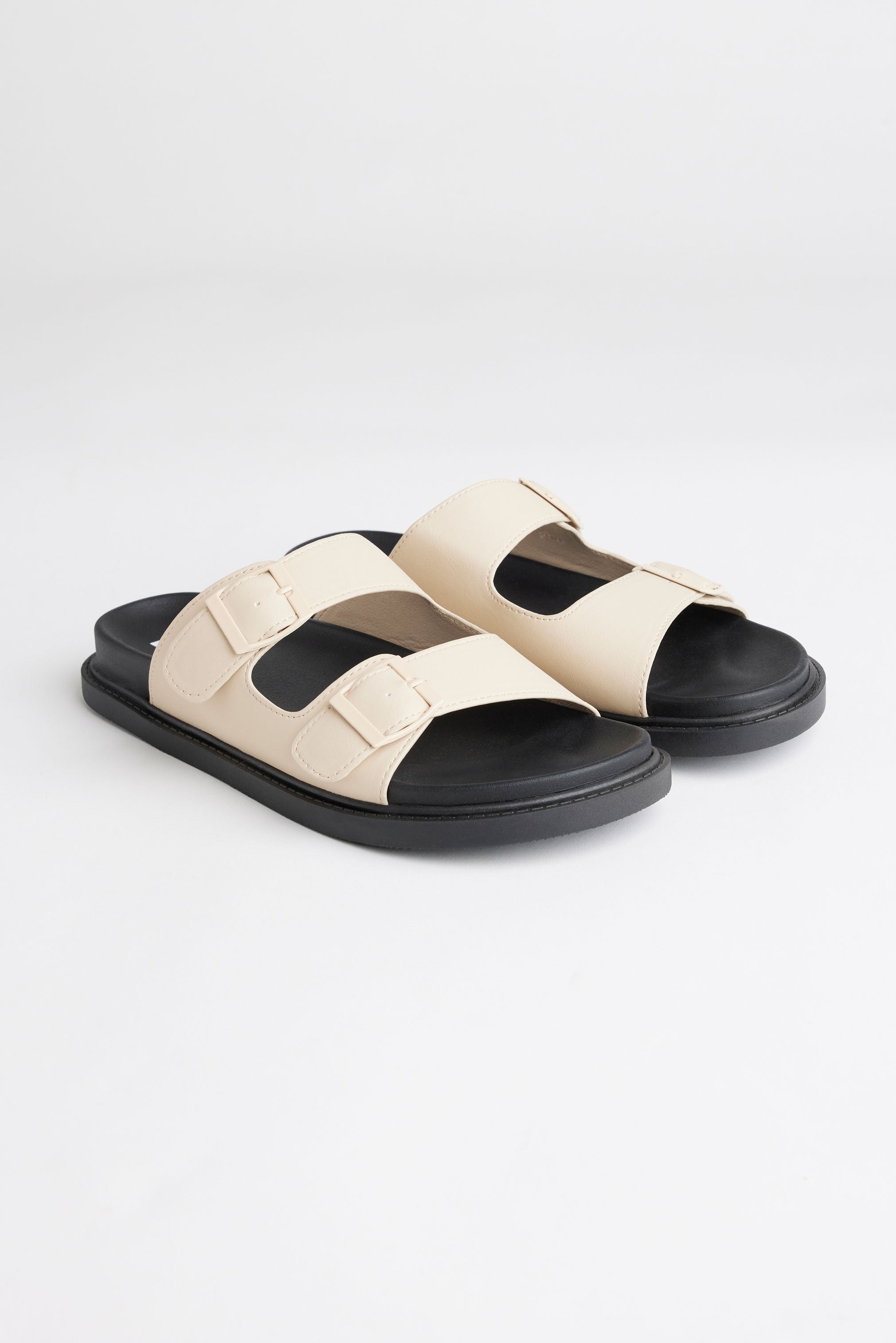Sandales à deux brides - Femme && BEIGE