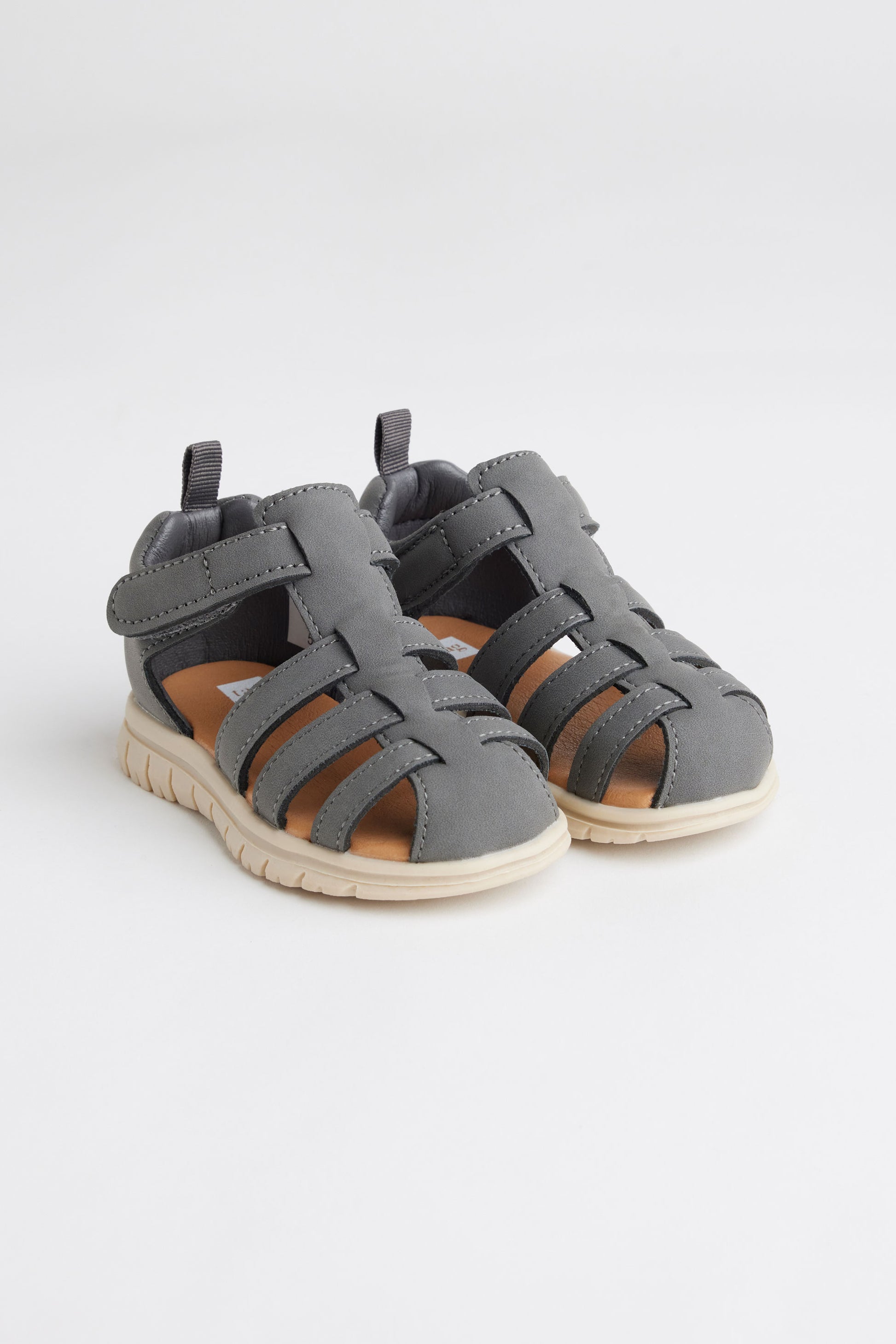 Sandales pêcheurs en nubuck - Bébé garçon && GRIS
