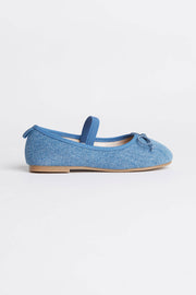 Ballerine en jeans - Enfant fille && BLEU