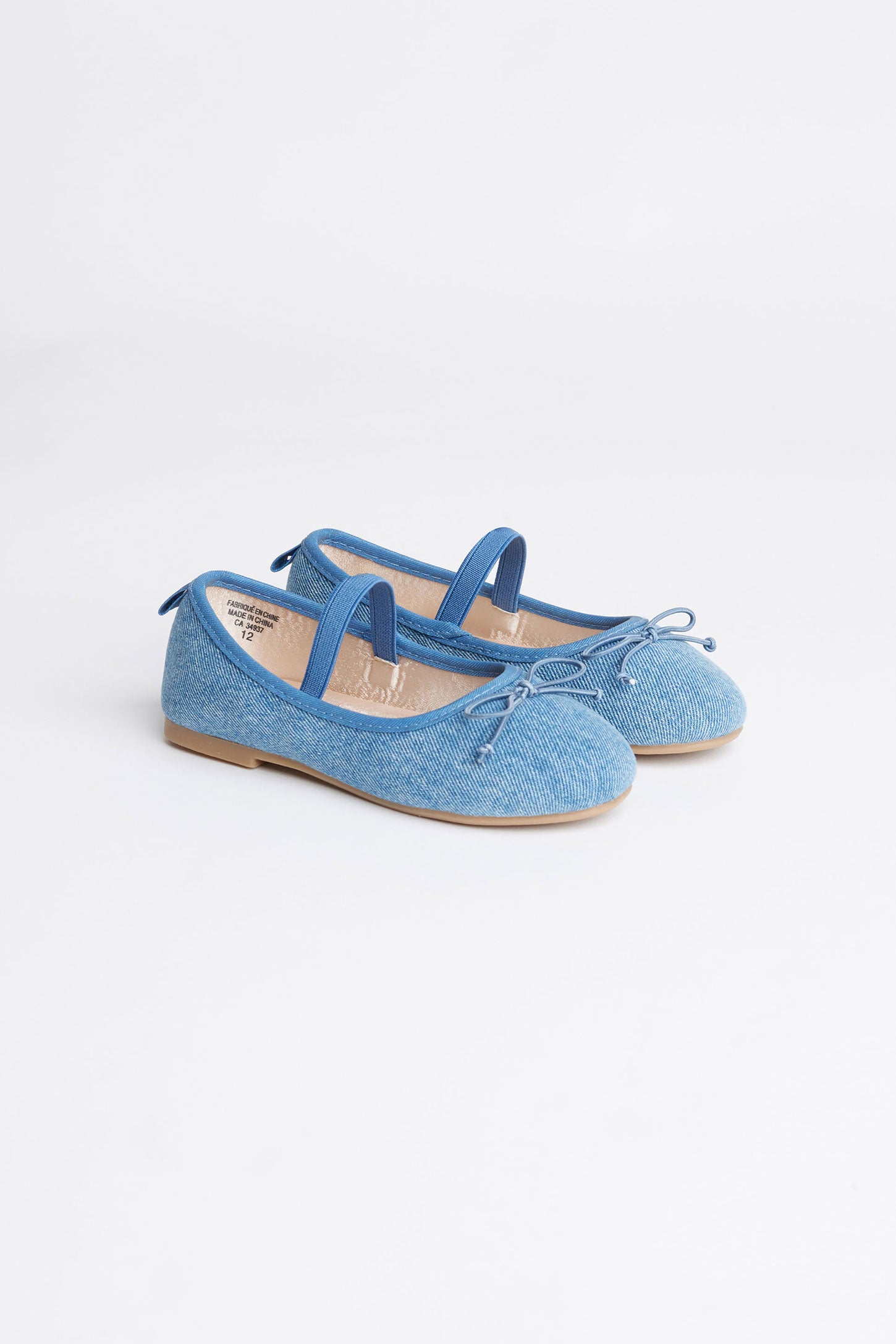 Ballerine en jeans - Enfant fille && BLEU