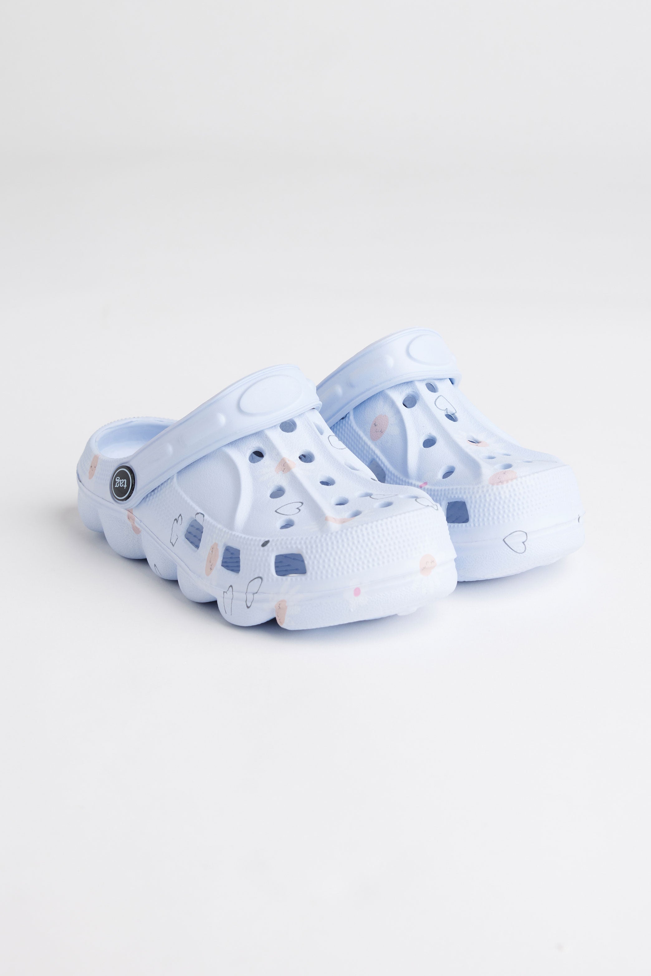 Mules perforées en Eva - Enfant fille && BLEU MULTI