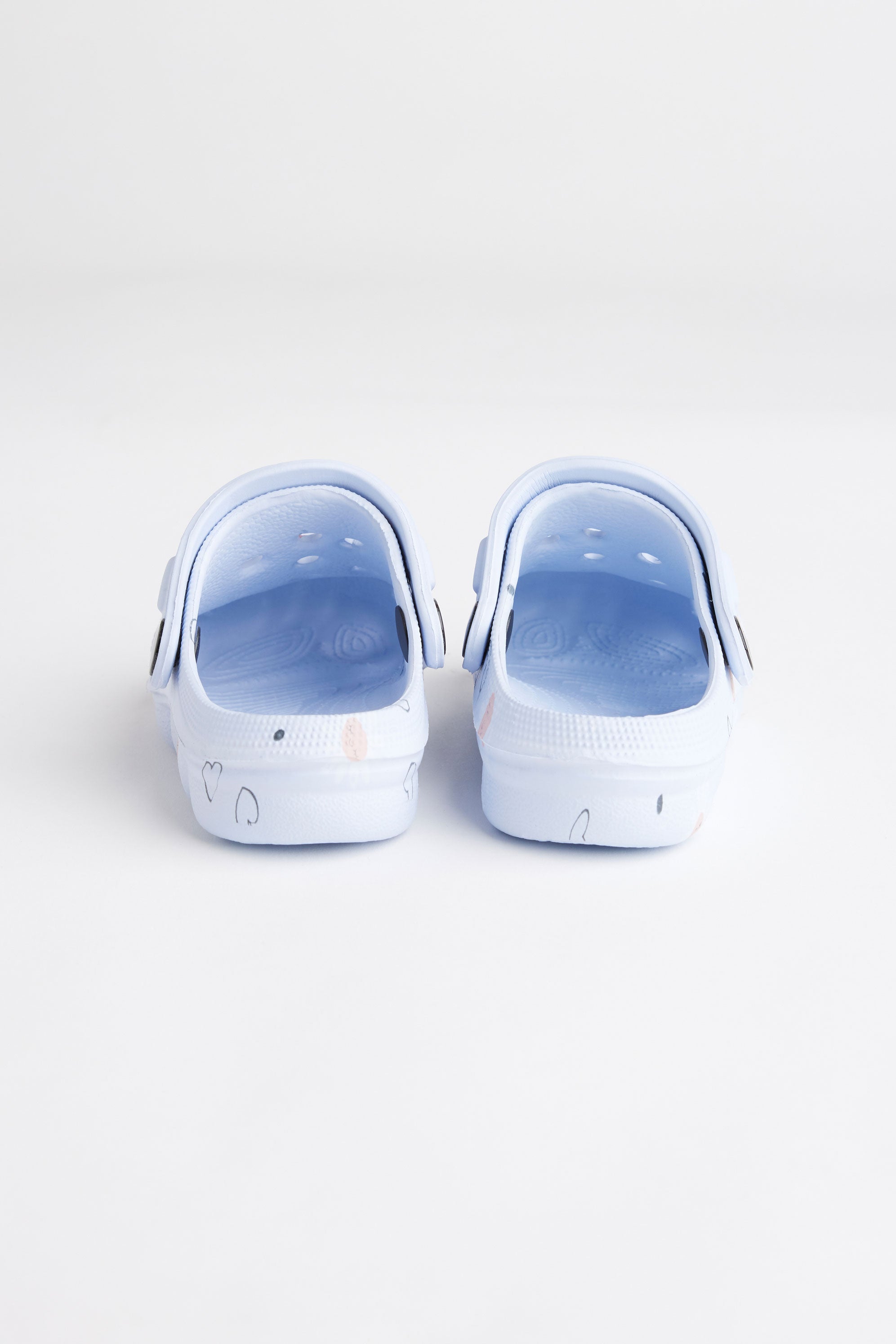 Mules perforées en Eva - Bébé fille && BLEU MULTI